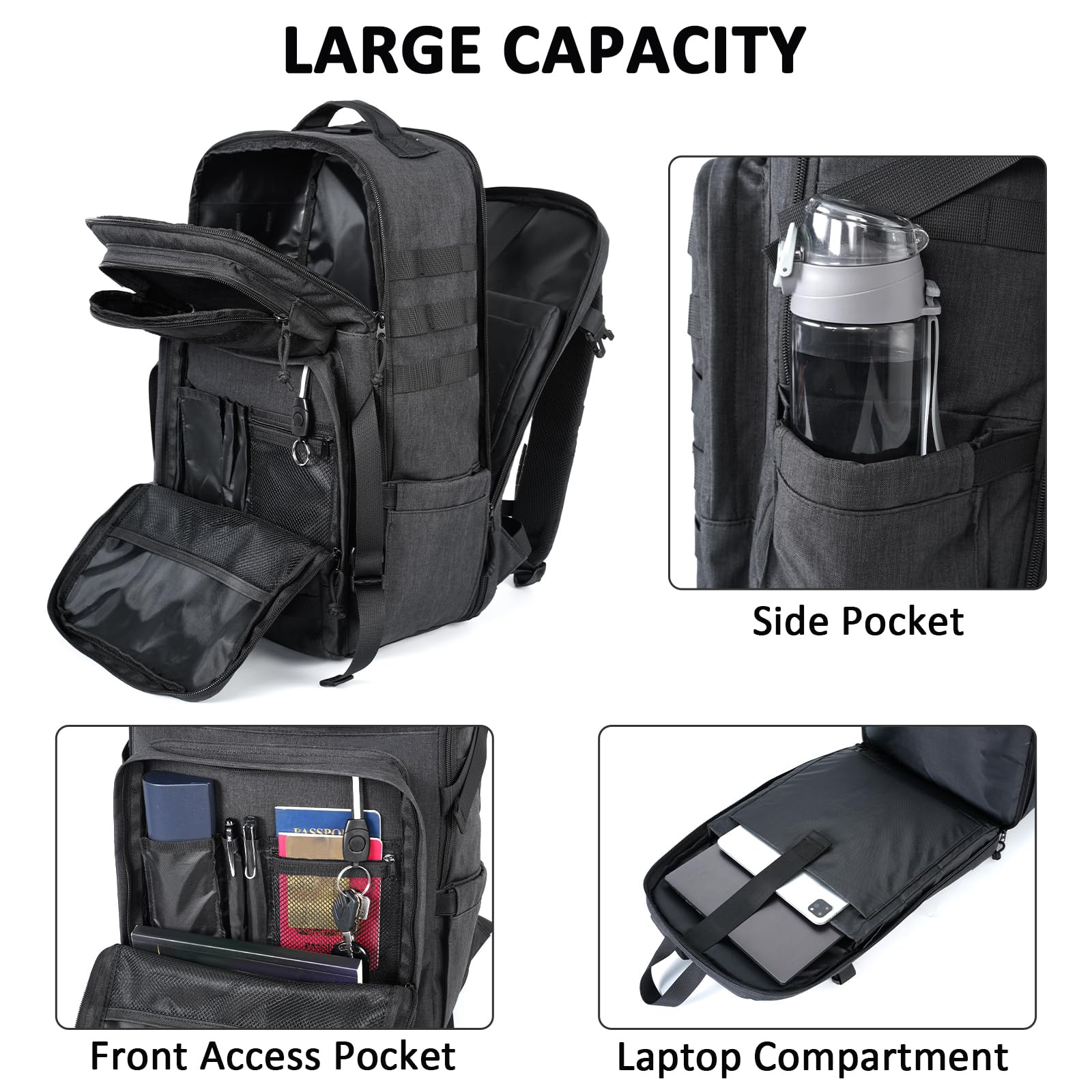 Foto 3 pulgar | Mochila Matein Para Portátil Grande De 17 Pulgadas, 32 L, Resistente Al Agua - Venta Internacional.