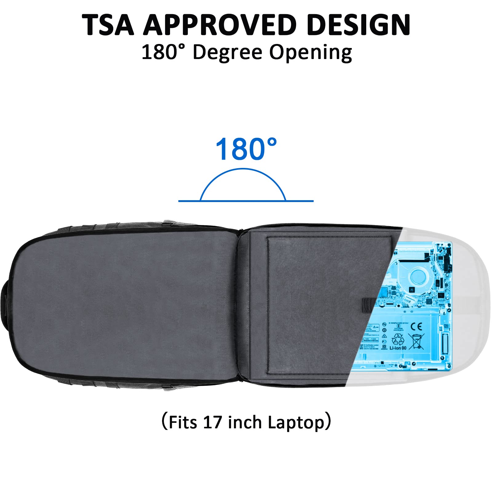Foto 6 pulgar | Mochila Matein Para Portátil Grande De 17 Pulgadas, 32 L, Resistente Al Agua - Venta Internacional.