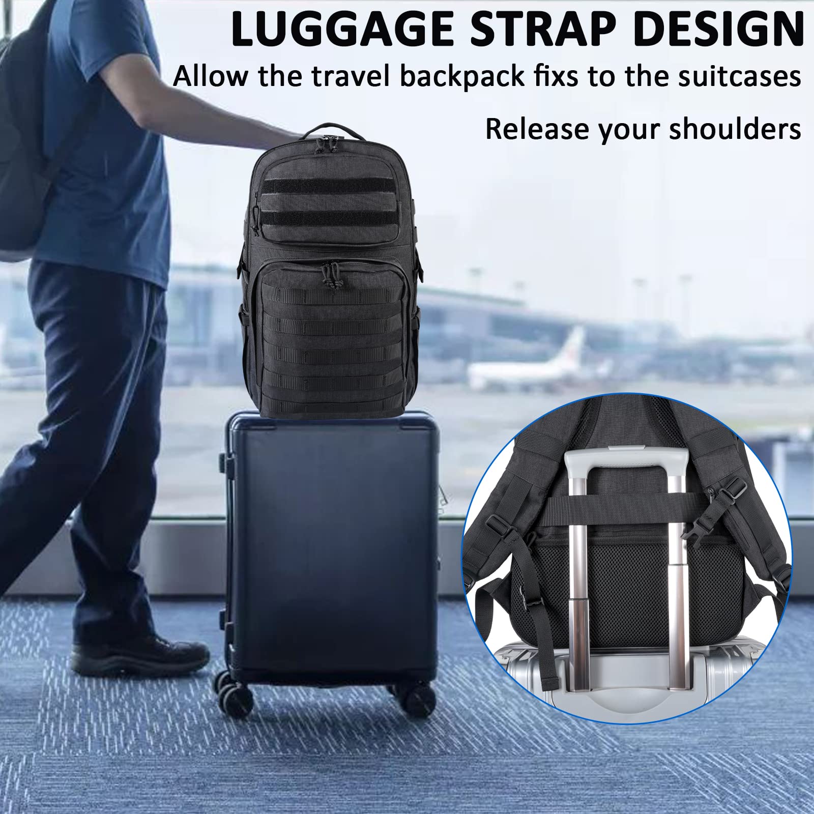 Foto 8 pulgar | Mochila Matein Para Portátil Grande De 17 Pulgadas, 32 L, Resistente Al Agua - Venta Internacional.