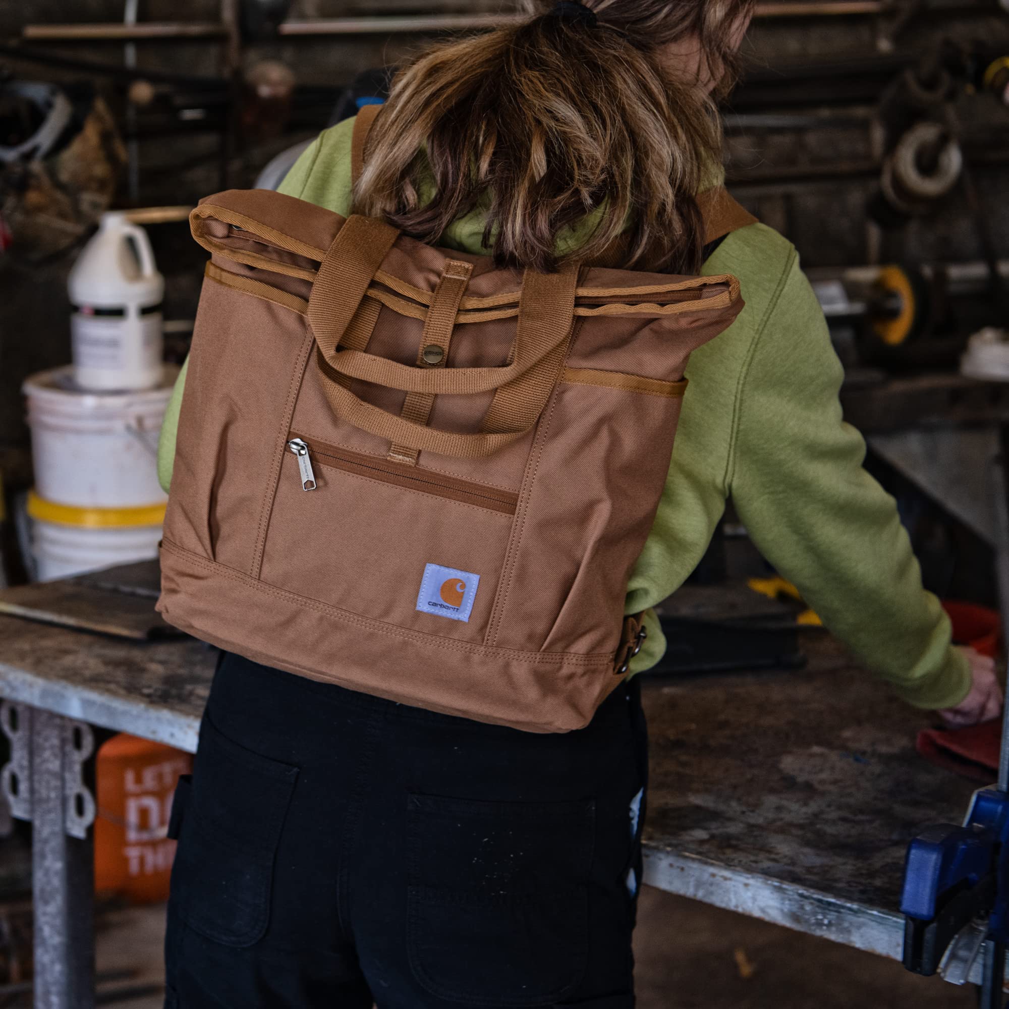Foto 7 pulgar | Bolsa Carhartt Convertible Con Funda Para Portátil, Color Vino - Venta Internacional.