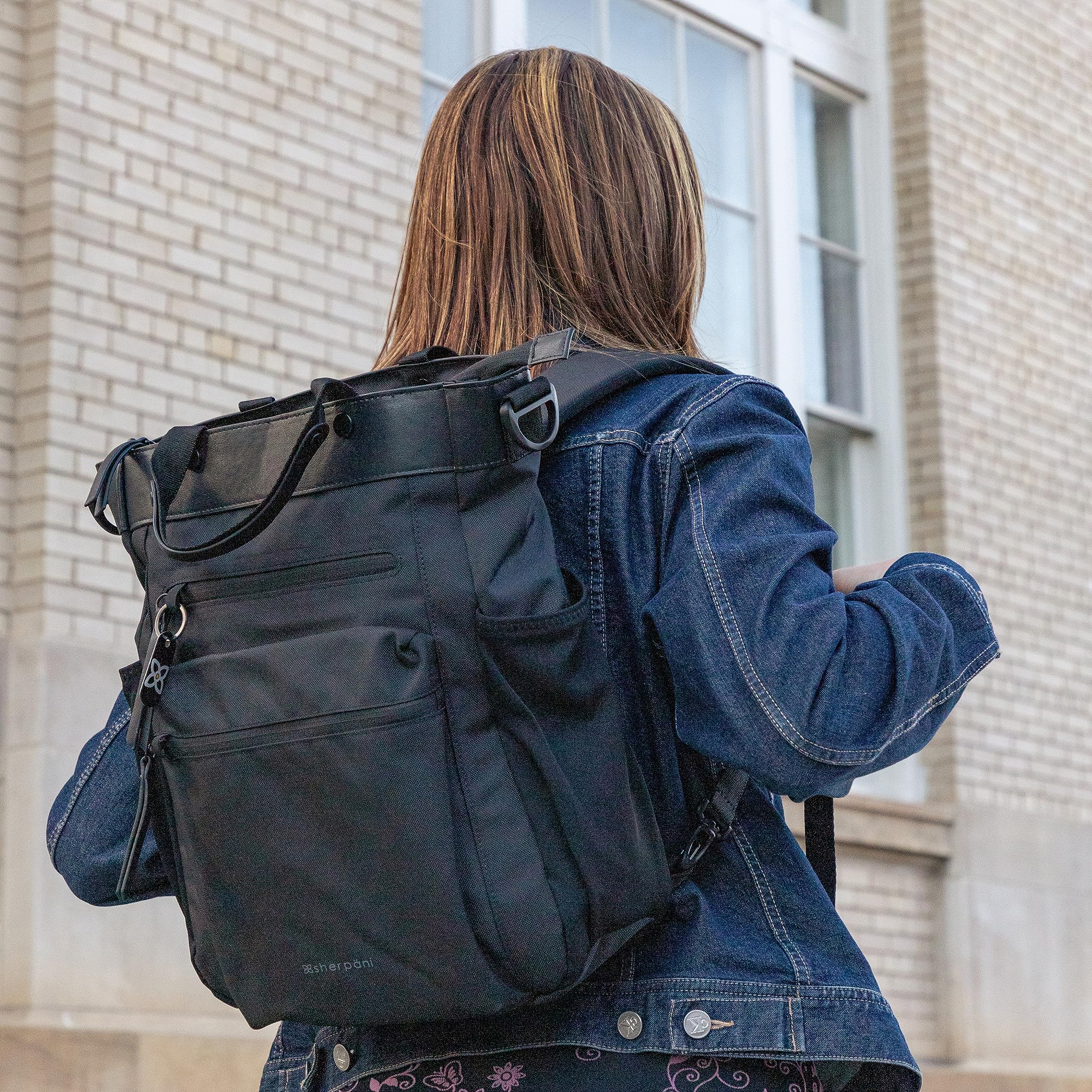 Foto 2 | Mochila Sherpani Soleil Anti-theft 18l Para Mujer - Carbono - Venta Internacional.
