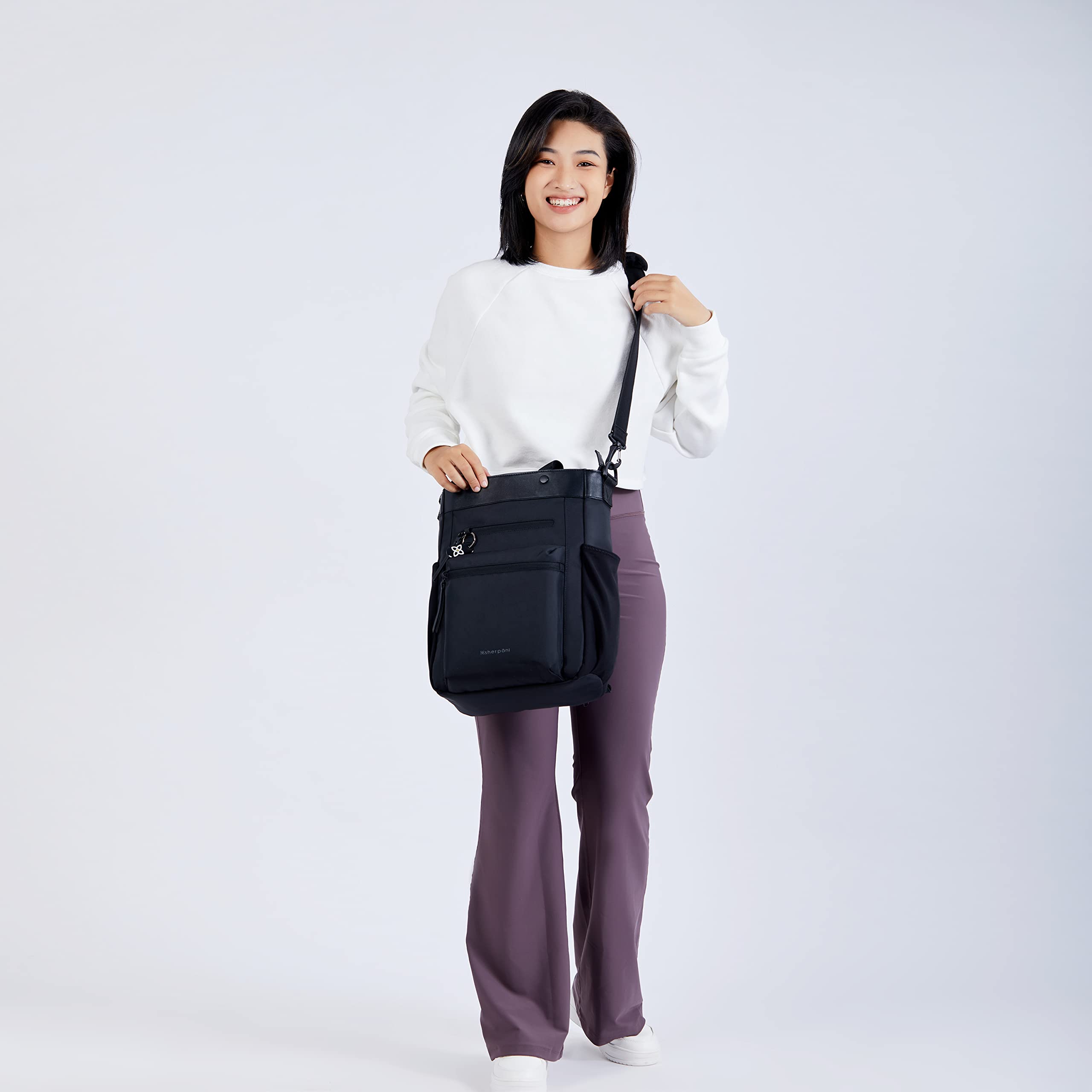 Foto 5 pulgar | Mochila Sherpani Soleil Anti-theft 18l Para Mujer - Carbono - Venta Internacional.