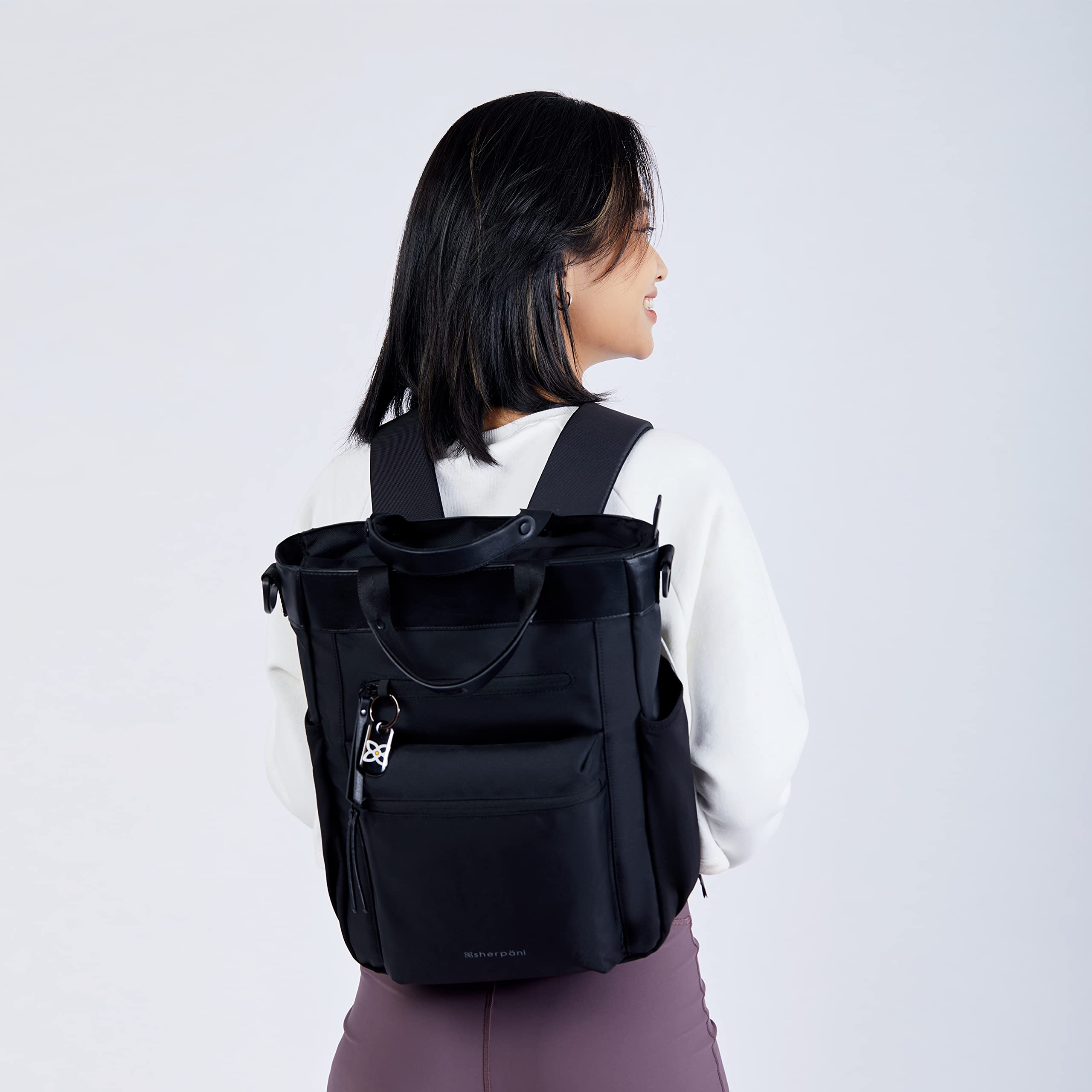 Foto 6 pulgar | Mochila Sherpani Soleil Anti-theft 18l Para Mujer - Carbono - Venta Internacional.