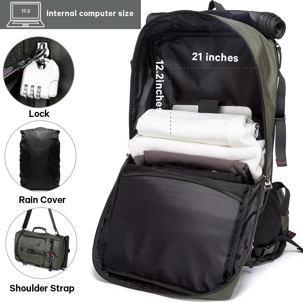 Foto 3 pulgar | Mochila De Viaje Kaka 2070 Durable Convertible De 35 L Para Portátil De 15.6 - Venta Internacional.