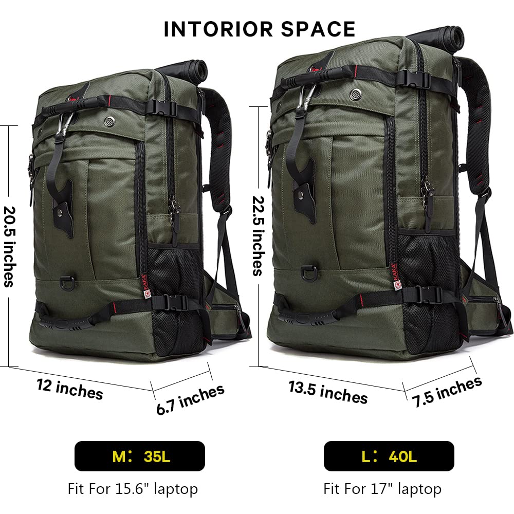 Foto 6 pulgar | Mochila De Viaje Kaka 2070 Durable Convertible De 35 L Para Portátil De 15.6 - Venta Internacional.