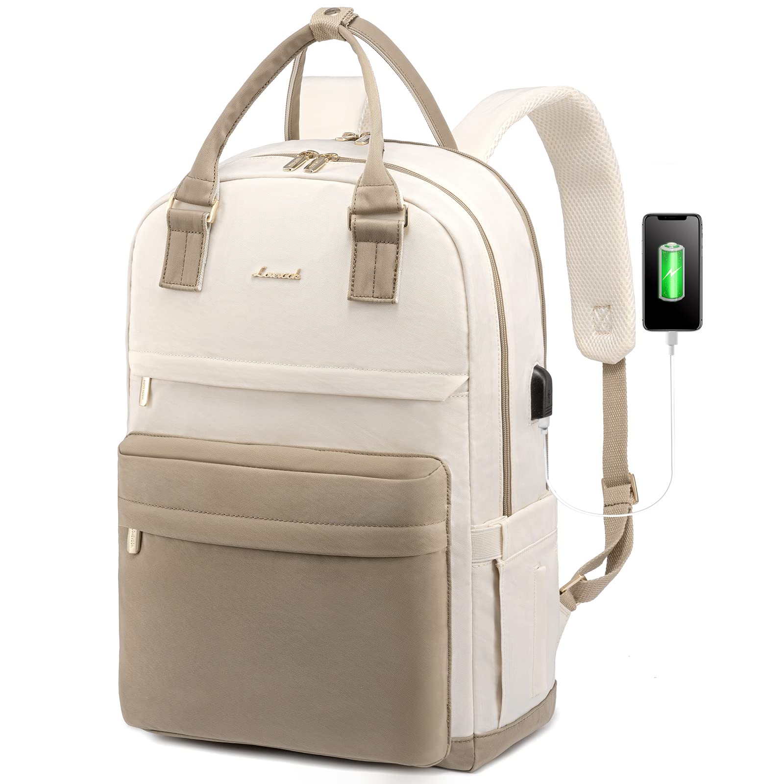Mochila Para Portátil Lovevook Para Mujer De 17,3'' Con Puerto Usb A Prueba De Agua - Venta Internacional.