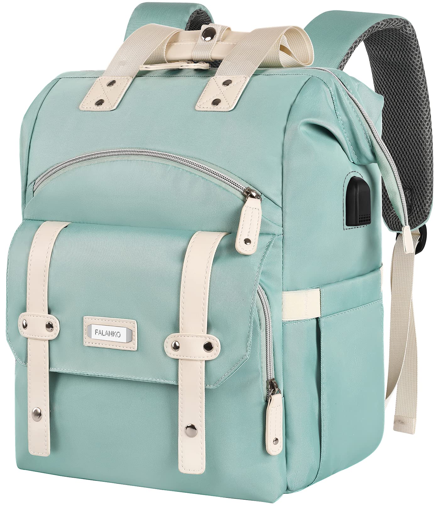 Mochila Para Portátil Falanko Para Mujer De 17,3'' Con Puerto De Carga Usb - Venta Internacional.
