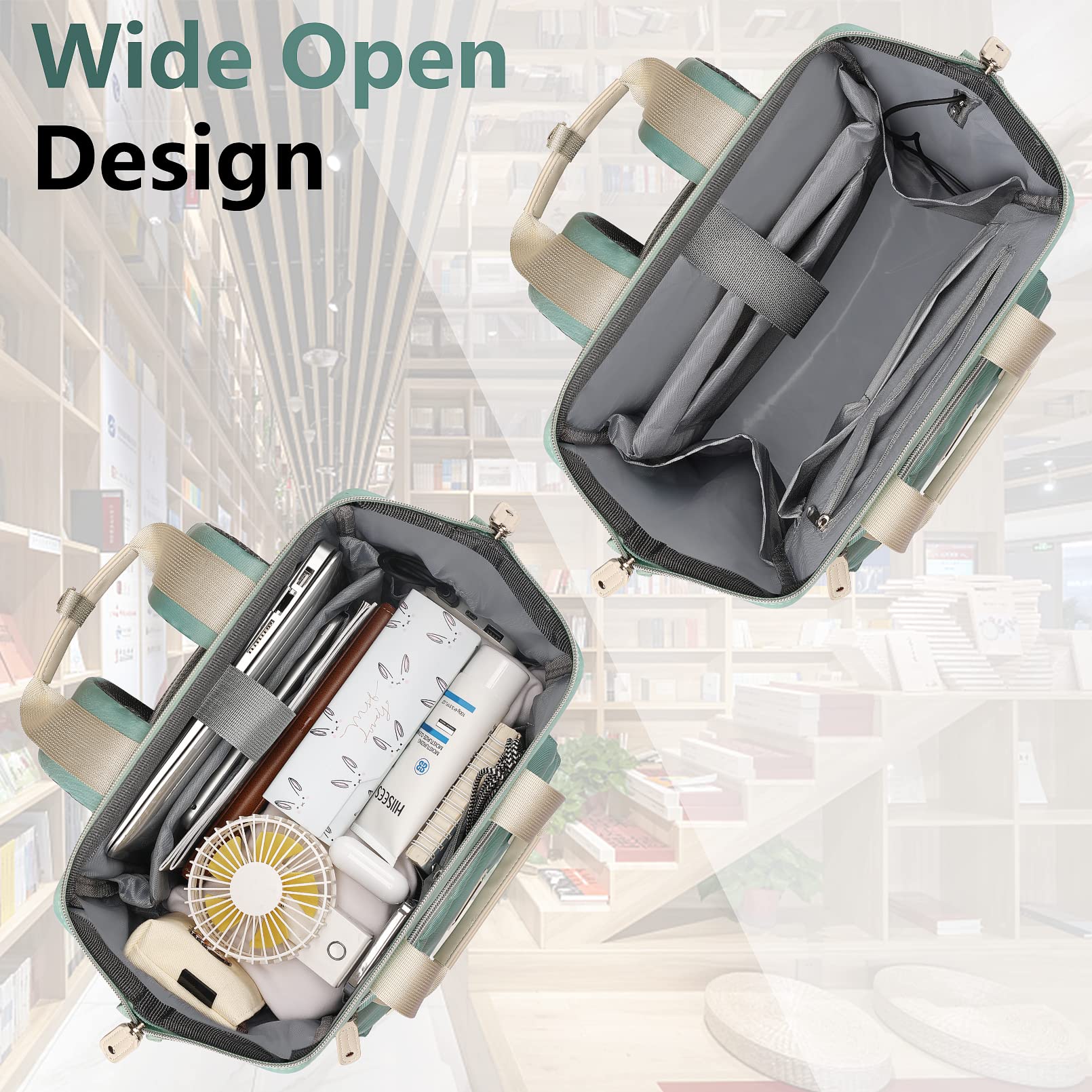 Foto 3 pulgar | Mochila Para Portátil Falanko Para Mujer De 17,3'' Con Puerto De Carga Usb - Venta Internacional.