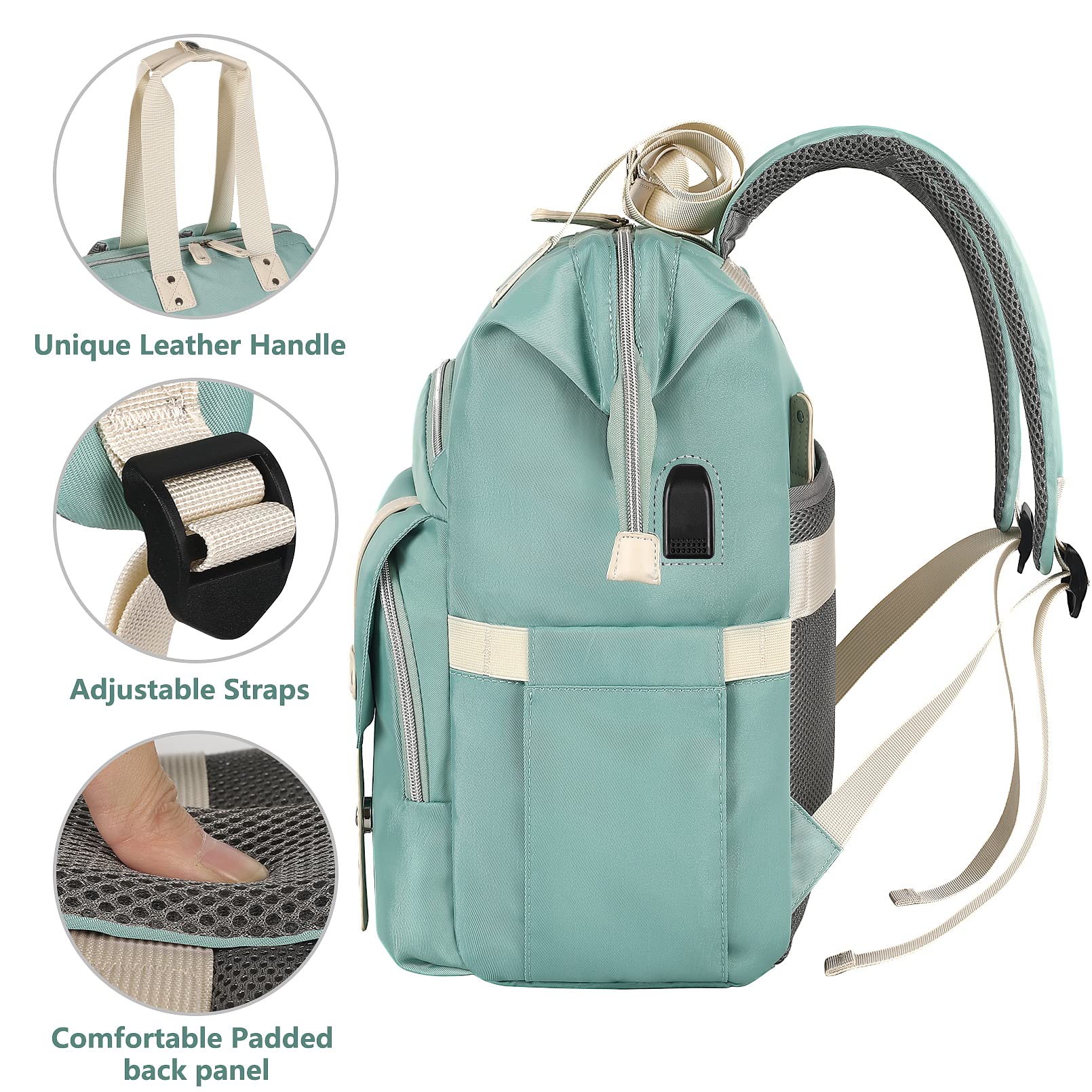 Foto 4 pulgar | Mochila Para Portátil Falanko Para Mujer De 17,3'' Con Puerto De Carga Usb - Venta Internacional.