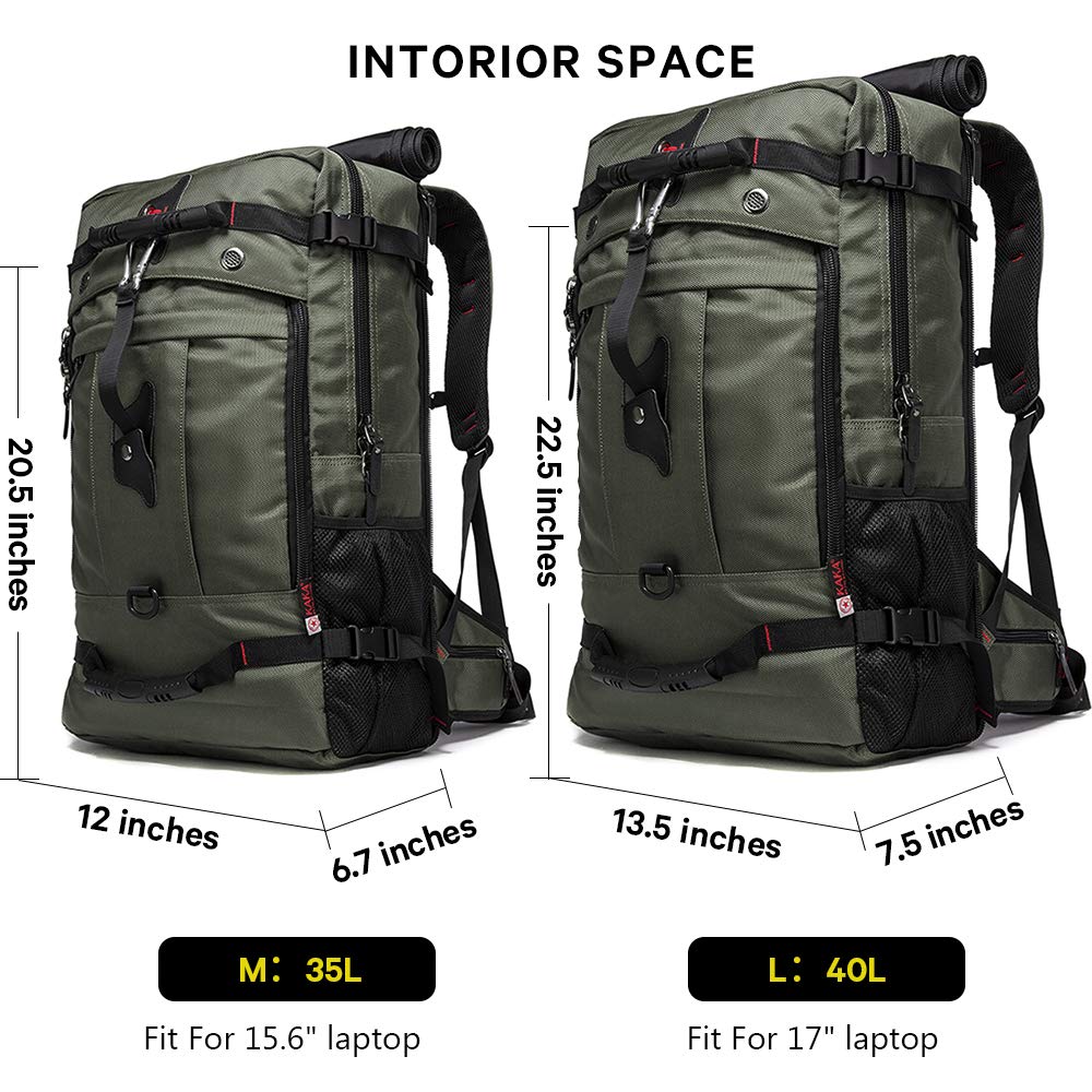 Foto 4 pulgar | Mochila Kaka Travel Convertible De 40 Litros Para Portátil De 17,3 Pulgadas - Venta Internacional.