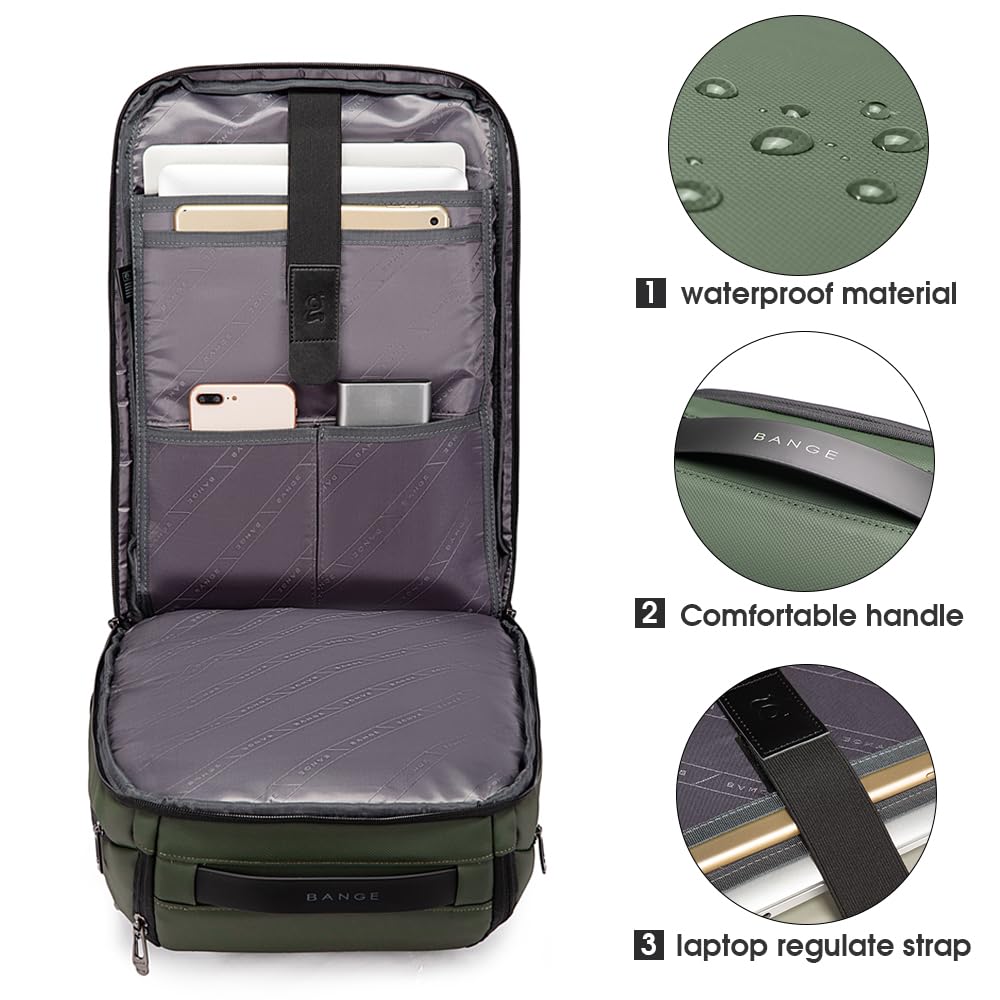 Foto 4 pulgar | Mochila Bange Business Smart Impermeable Para Portátil De 15,6 Pulgadas - Venta Internacional.