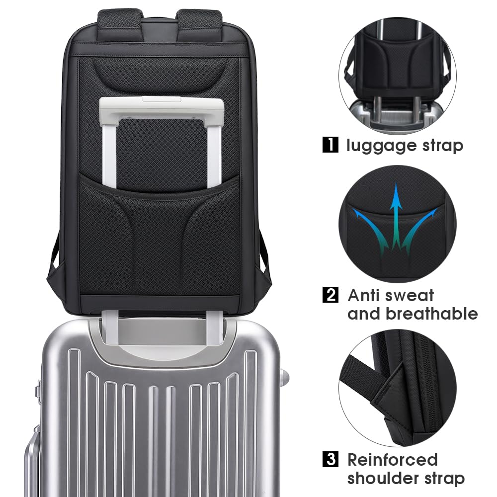 Foto 6 pulgar | Mochila Bange Business Smart Impermeable Para Portátil De 15,6 Pulgadas - Venta Internacional.