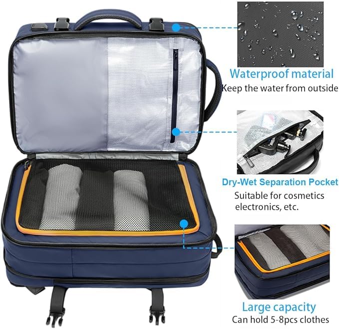 Foto 4 pulgar | Mochila De Viaje Bange 35l Carry On Para Hombre Con Compartimento Para Portátil - Venta Internacional.