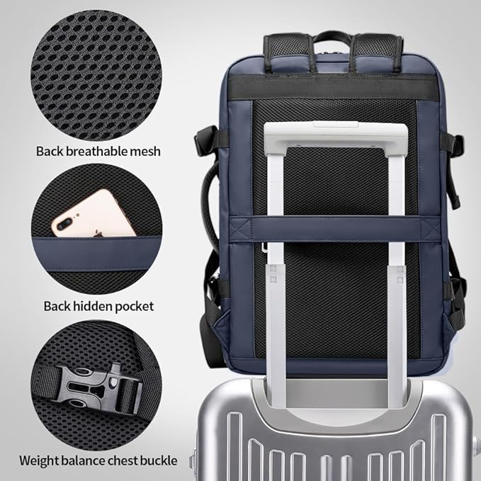 Foto 5 | Mochila De Viaje Bange 35l Carry On Para Hombre Con Compartimento Para Portátil - Venta Internacional.