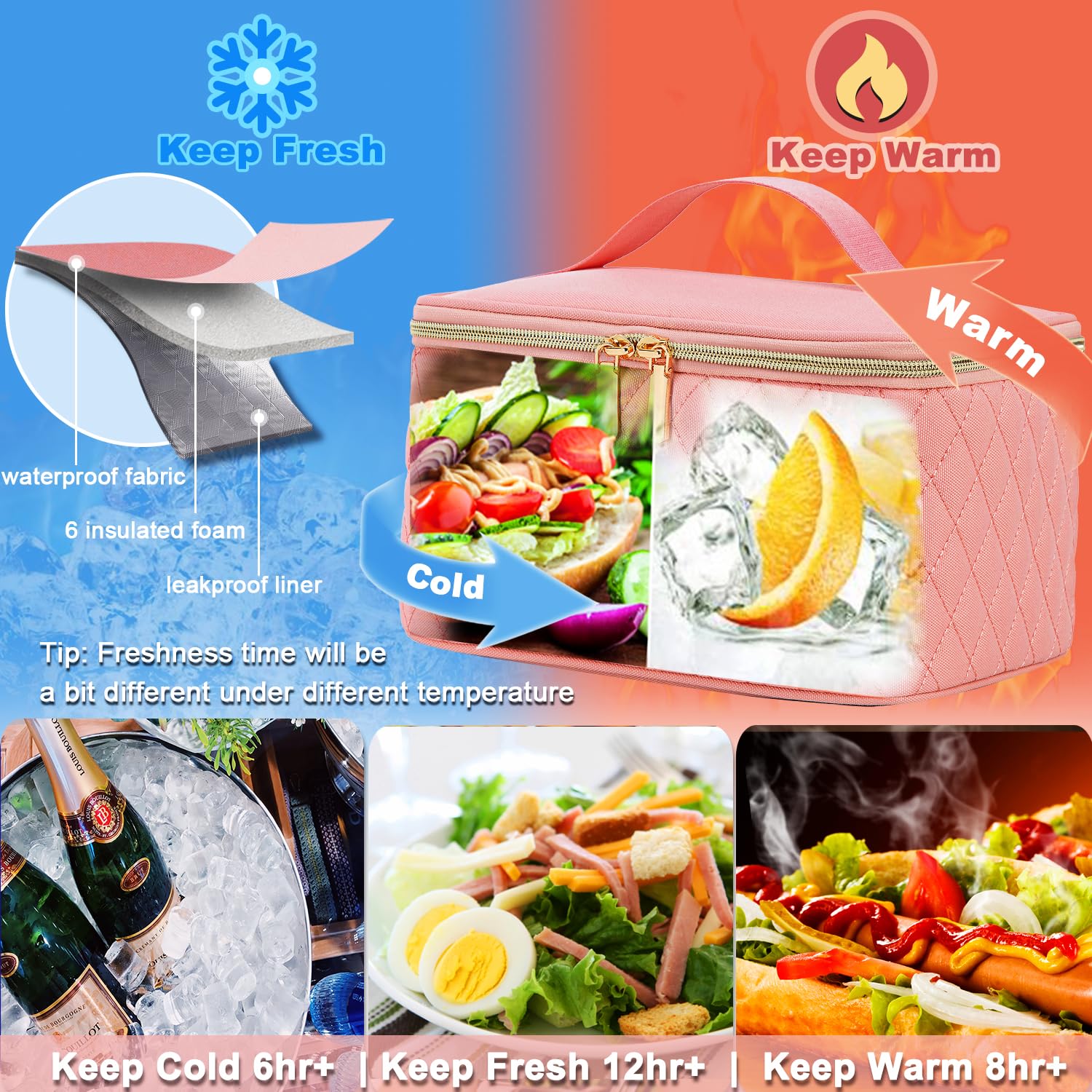 Foto 4 pulgar | Mochila De Almuerzo Weitars Para Mujer Con Mochila Para Portátil De 15,6 Pulgadas - Venta Internacional.