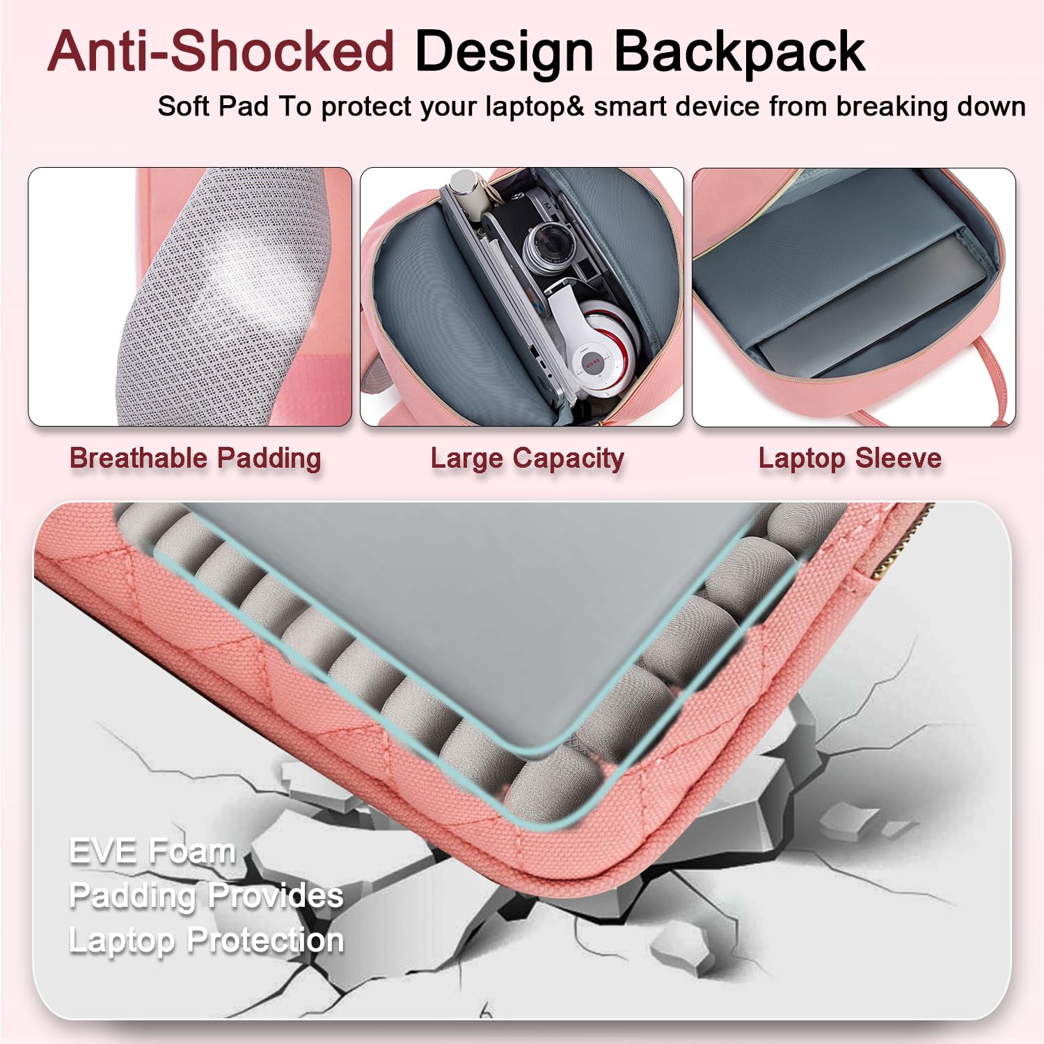 Foto 6 pulgar | Mochila De Almuerzo Weitars Para Mujer Con Mochila Para Portátil De 15,6 Pulgadas - Venta Internacional.
