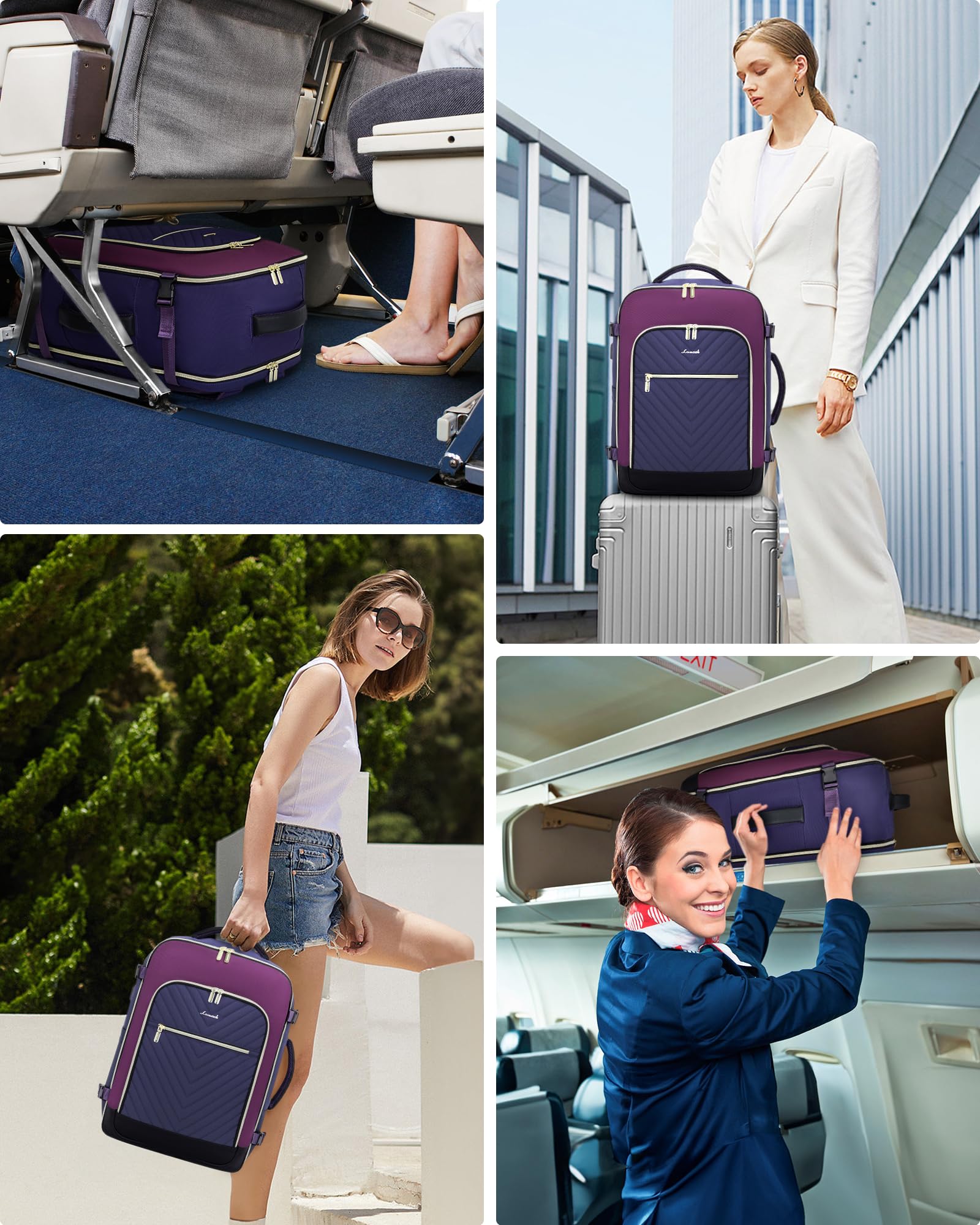 Foto 7 pulgar | Mochila Lovevook Large Travel De 40 Litros Para Mujer Con Portátil De 17 Pulgadas - Venta Internacional.