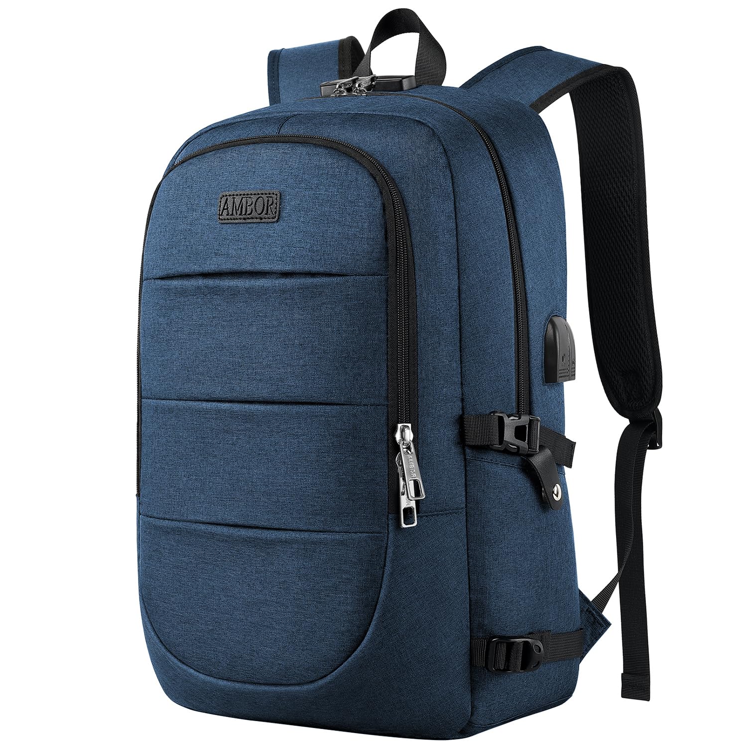 Mochila Para Portátil Ambor De 15,6-17,3 Pulgadas, Antirrobo, Resistente Al Agua - Venta Internacional.