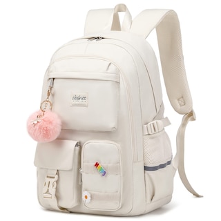 Foto 2 | Mochila Abshoo Big Student Laptop Para Mujeres Universitarias, Color Beige - Venta Internacional.
