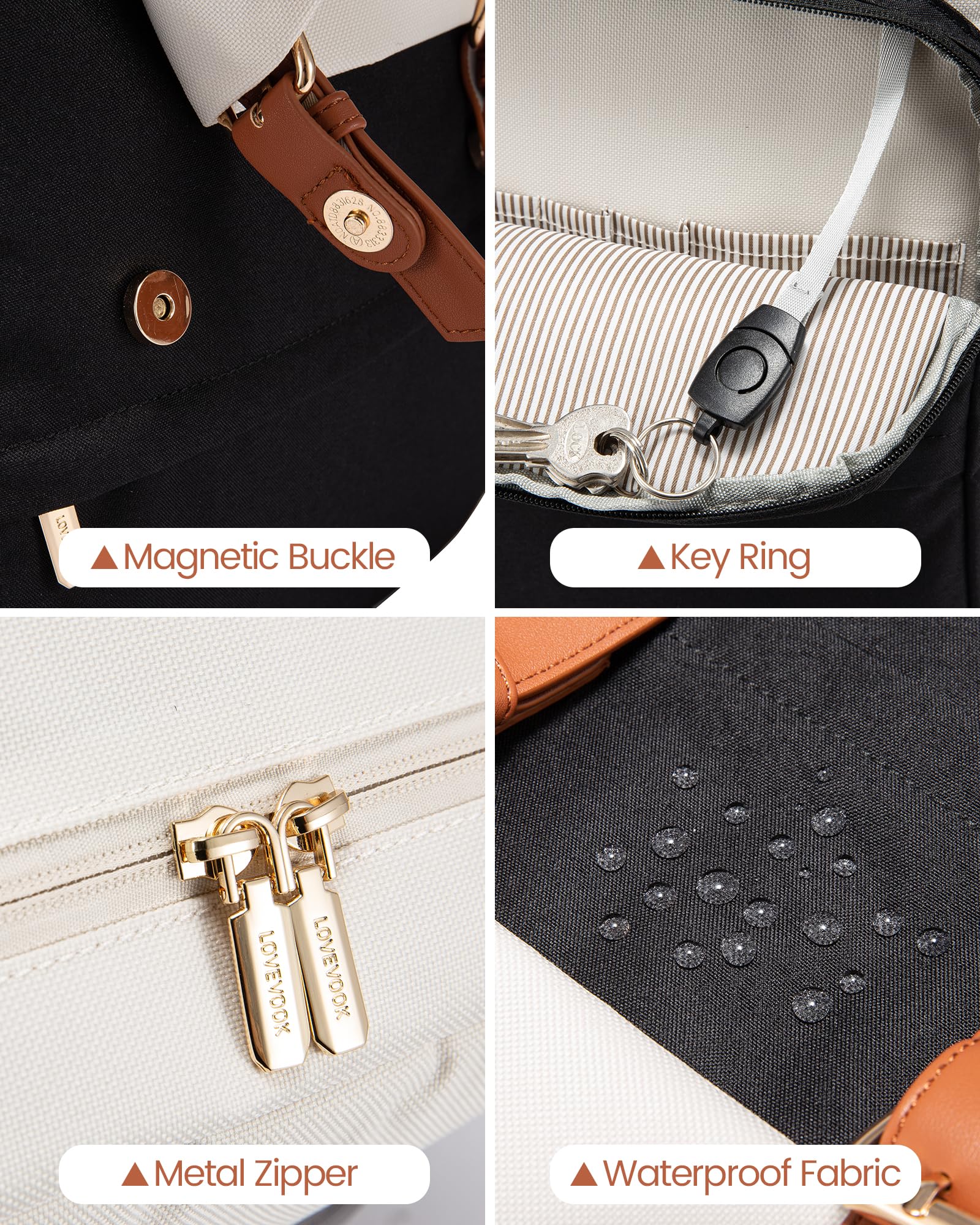Foto 4 | Mochila Para Portátil Lovevook Vintage Travel 15.6 Pulgadas Para Mujer - Venta Internacional.