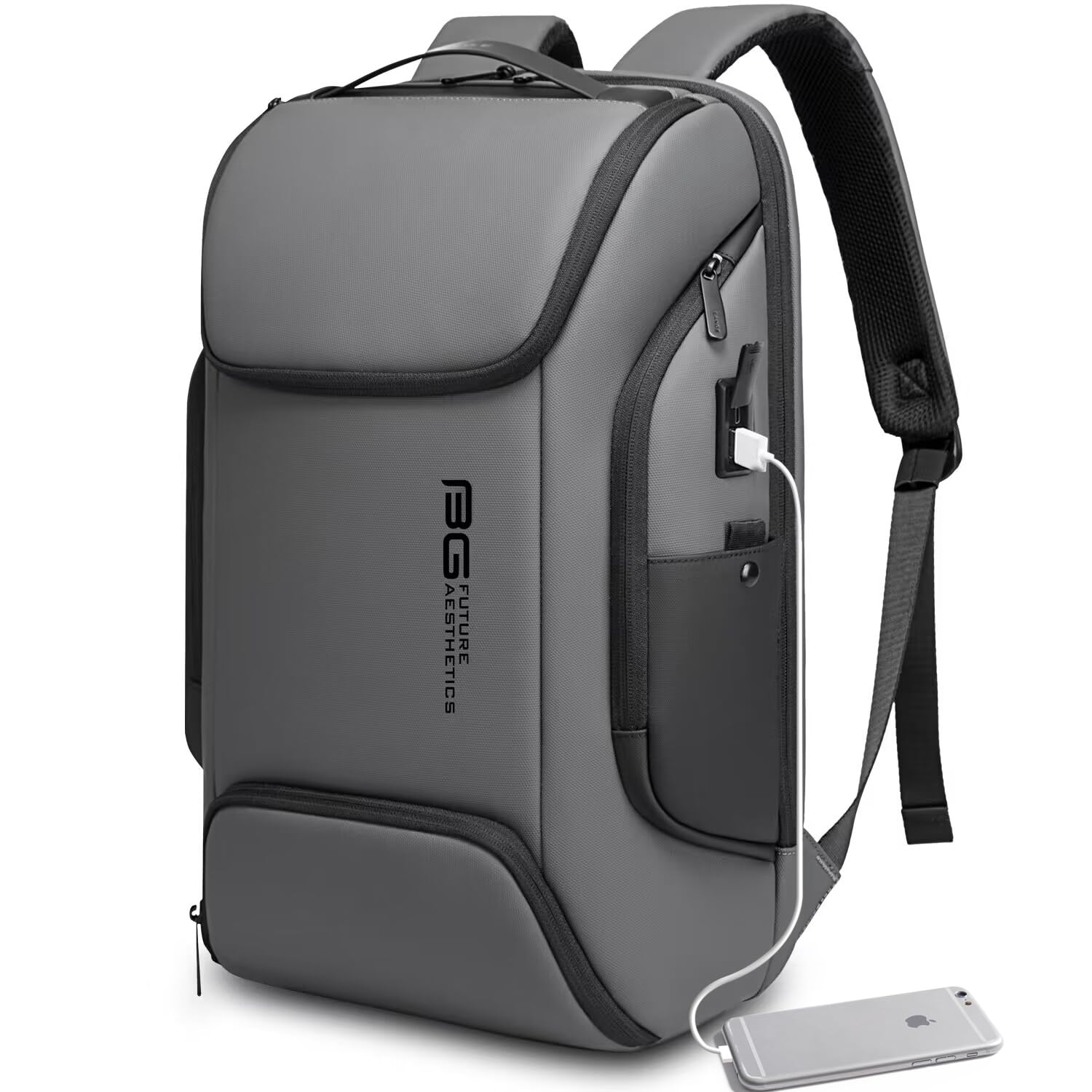 Foto 2 pulgar | Mochila Bange Business Laptop Smart 15.6'' Impermeable Gris - Venta Internacional.
