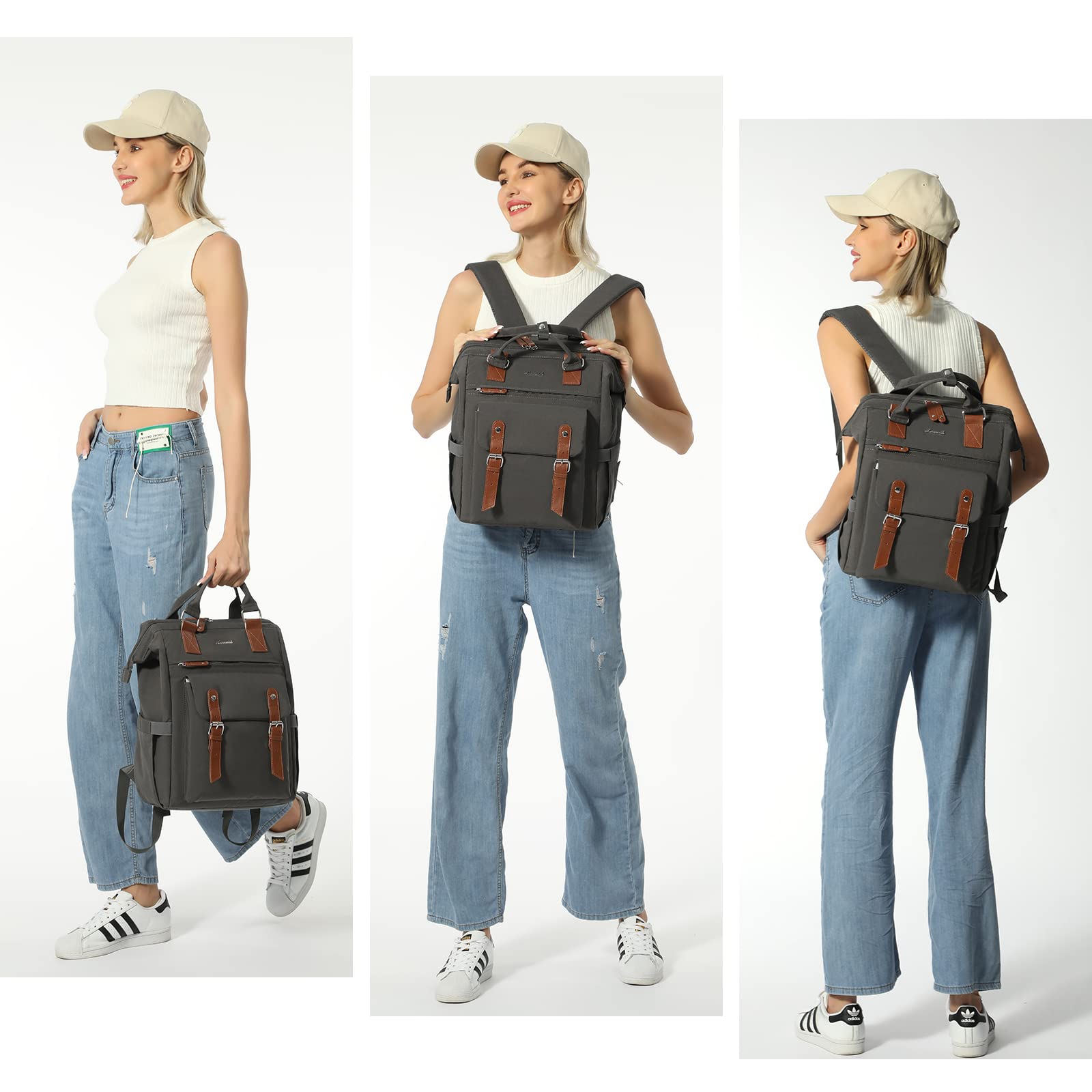 Foto 3 pulgar | Mochila Para Portátil Lovevook Para Mujer, Trabajo Y Viajes De 15.6 Pulgadas - Venta Internacional.
