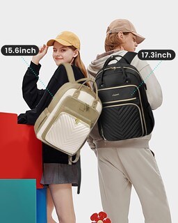 Foto 2 | Mochila Para Portátil Lovevook 15.6 Pulgadas Impermeable Para Mujer, Color Caqui - Venta Internacional.