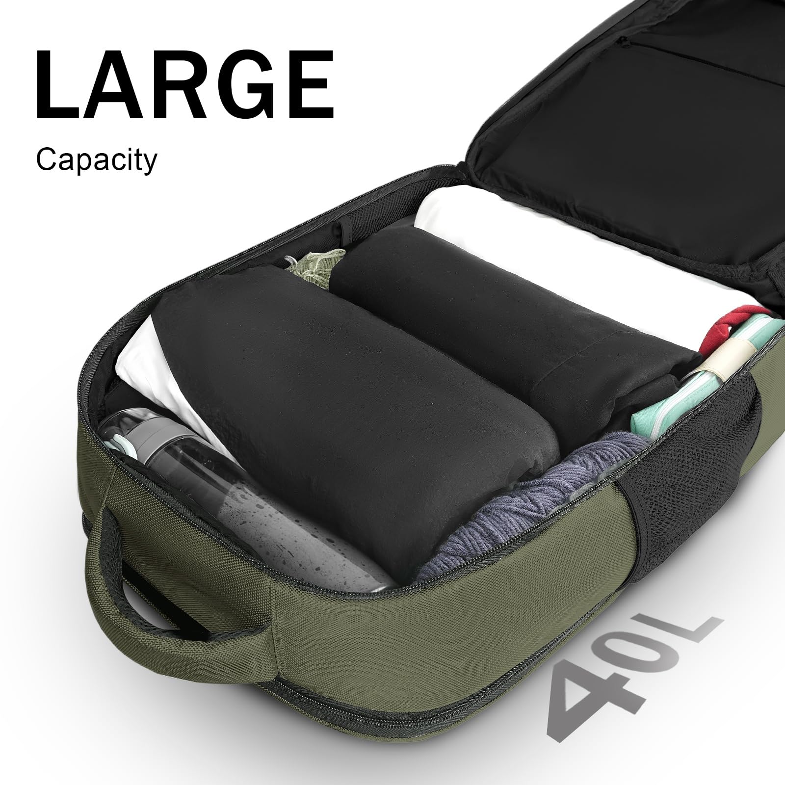 Foto 3 pulgar | Mochila Matein Carry On Extra Grande De 40 Litros Para Portátil De 17 Pulgadas - Venta Internacional.
