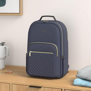 Foto 2 | Mochila Para Portátil Lovevook Impermeable Para Mujer 15.6'' Azul Marino - Venta Internacional.