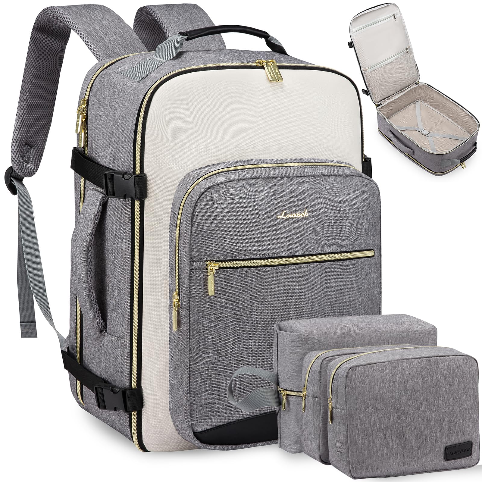 Mochila De Viaje Lovevook 40l Impermeable Para Mujeres Y Hombres - Venta Internacional.