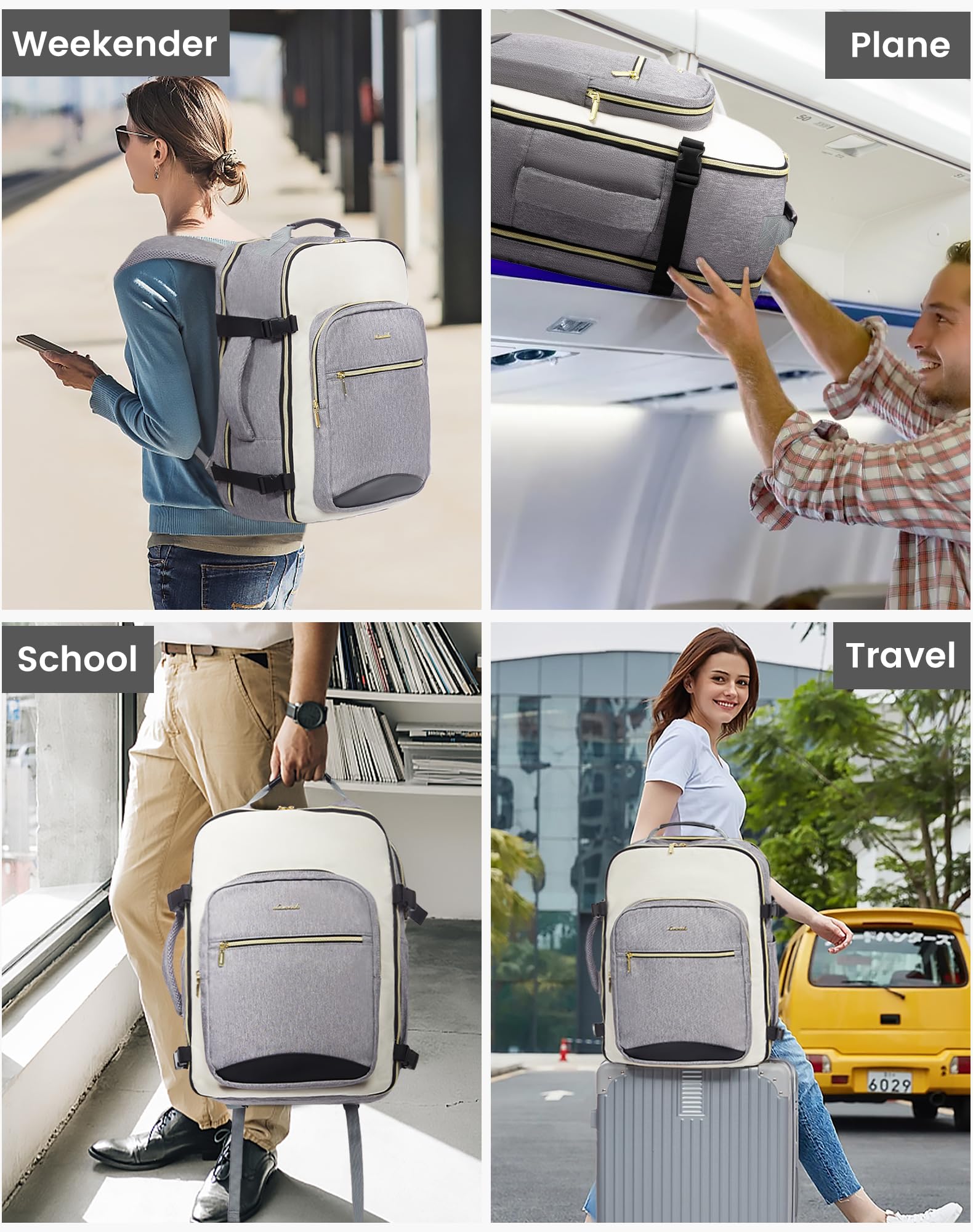 Foto 8 pulgar | Mochila De Viaje Lovevook 40l Impermeable Para Mujeres Y Hombres - Venta Internacional.