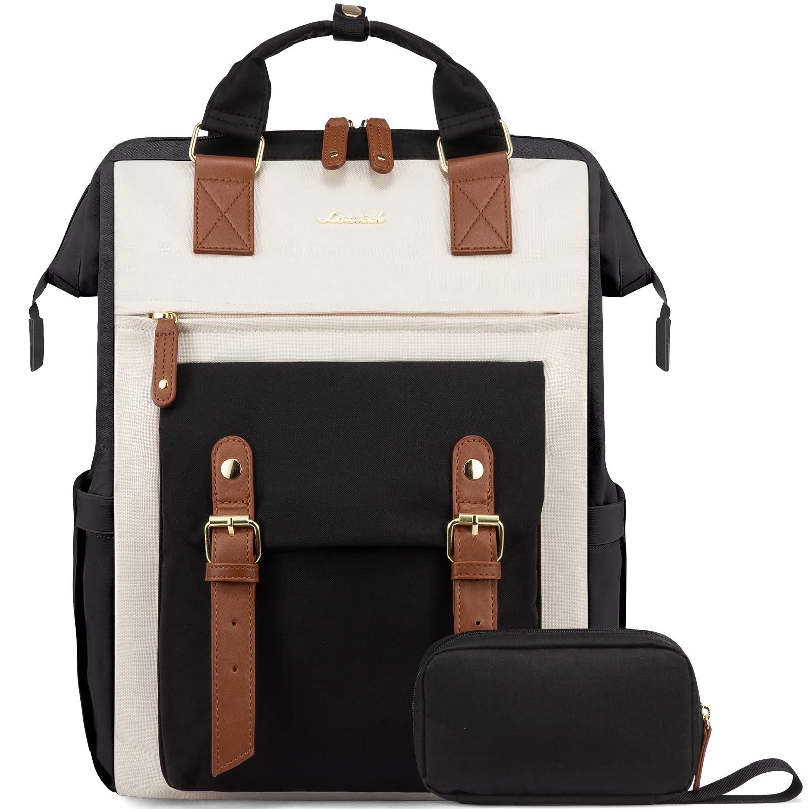 Mochila Para Portátil Lovevook Para Mujer, 17 Pulgadas, Trabajo Y Viajes, Negra - Venta Internacional.