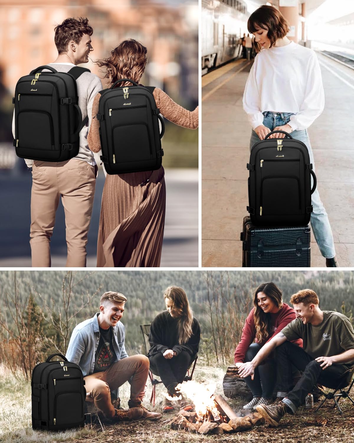 Foto 7 pulgar | Mochila De Viaje Lovevook Carry On Para Portátil Impermeable De 18 Pulgadas, 50 Litros - Venta Internacional.