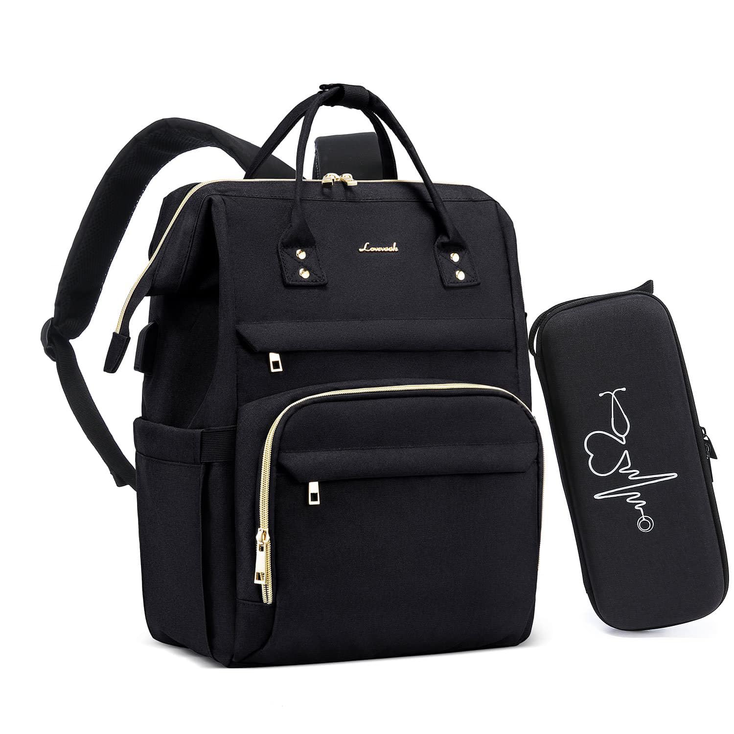 Mochila Para Portátil Lovevook Para Mujer Con Funda Para Estetoscopio De 17 Pulgadas - Venta Internacional.