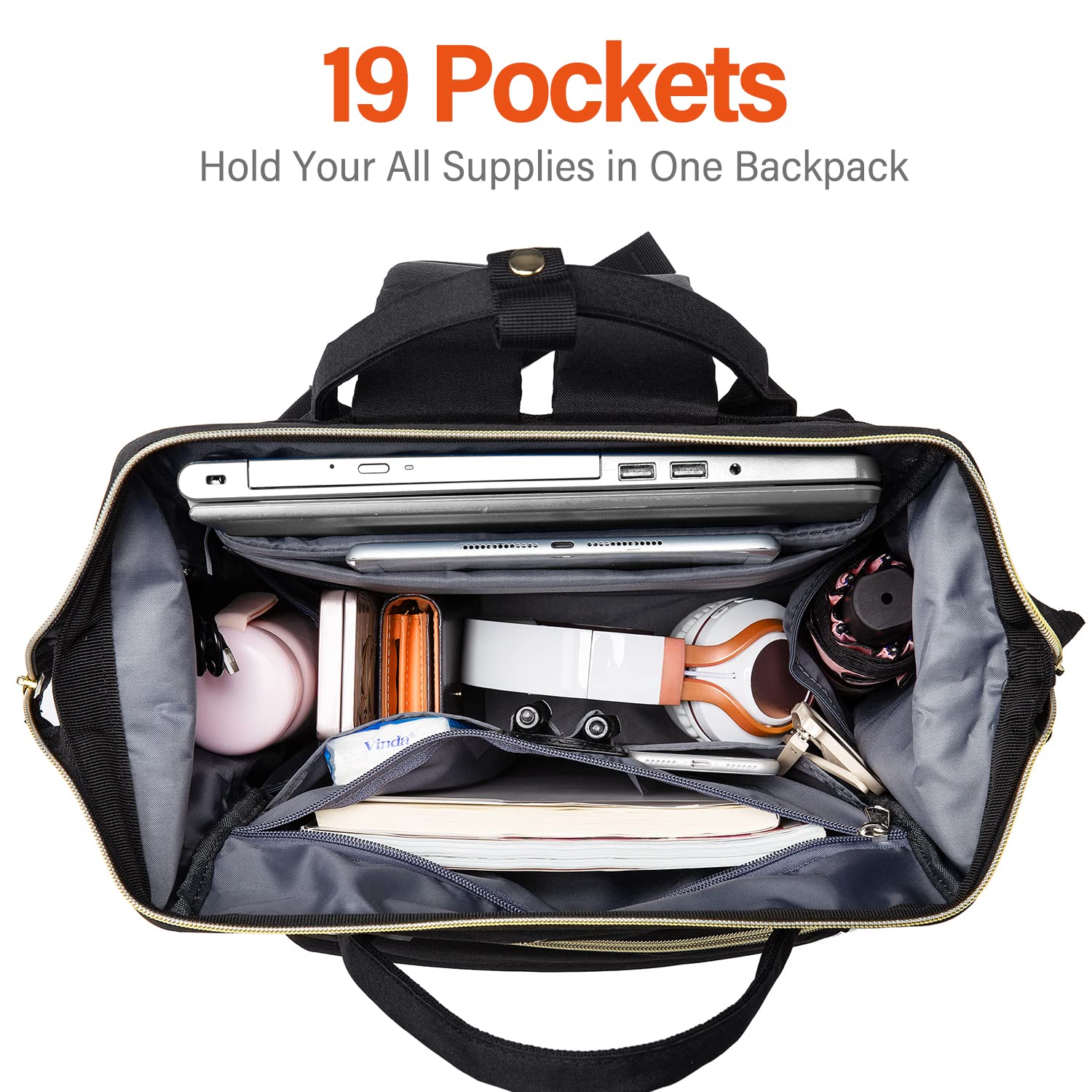 Foto 5 pulgar | Mochila Para Portátil Lovevook Para Mujer Con Funda Para Estetoscopio De 17 Pulgadas - Venta Internacional.