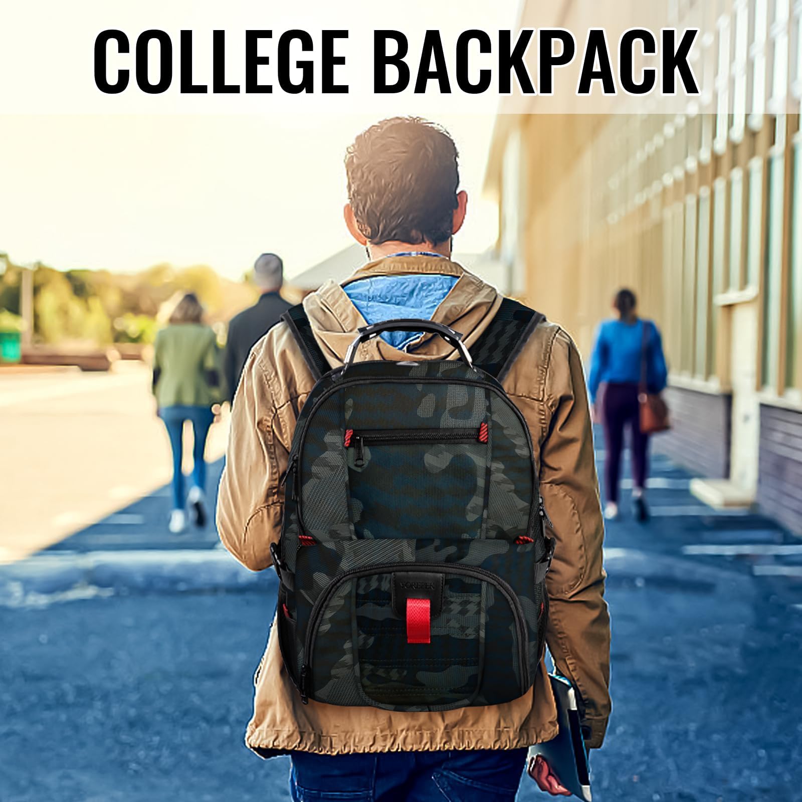 Foto 6 | Mochila De Viaje Yorepek Extra Grande 50 L Resistente Al Agua 50 L - Venta Internacional.