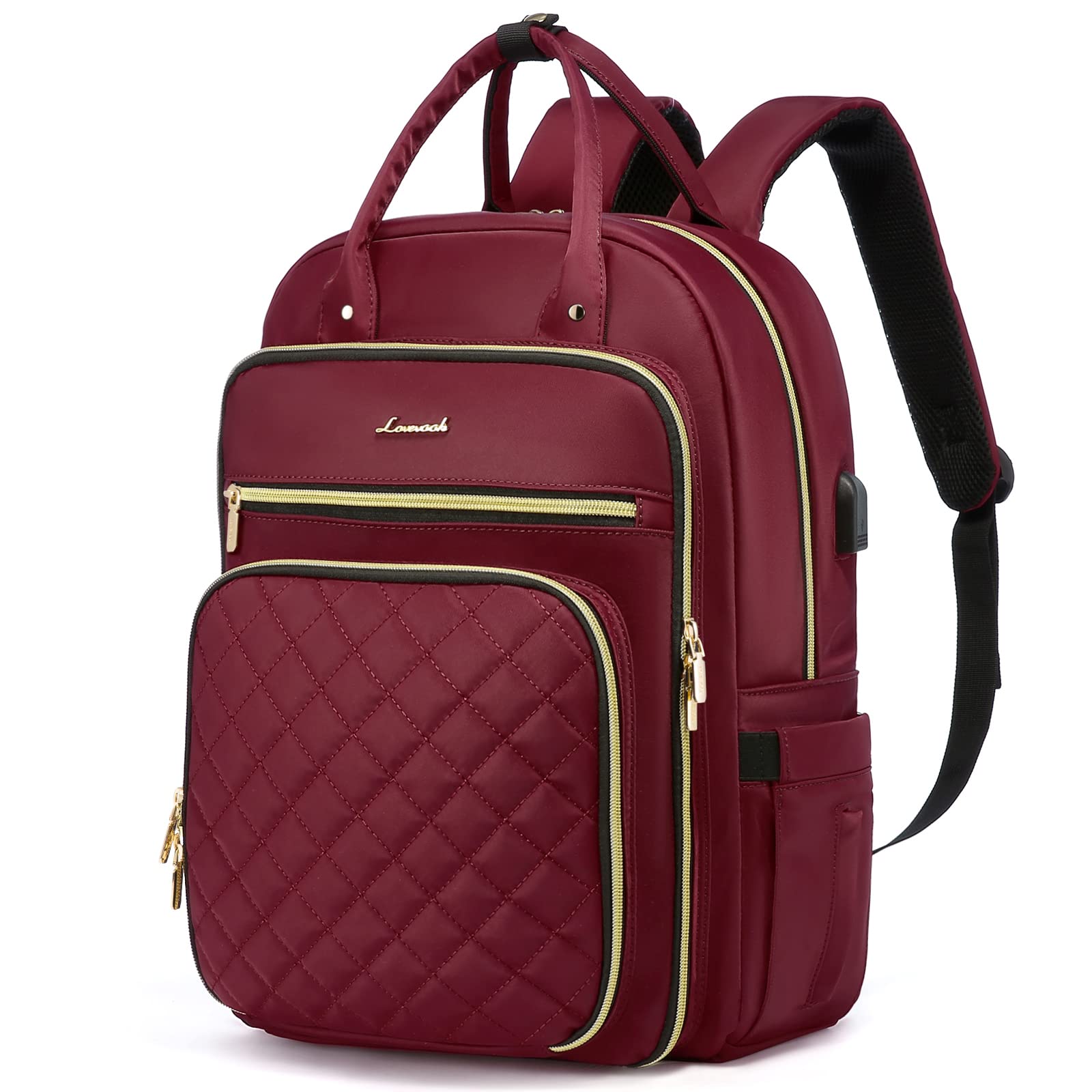 Mochila Para Portátil Lovevook Resistente Al Agua De 15,6 Pulgadas Con Puerto Usb - Venta Internacional.