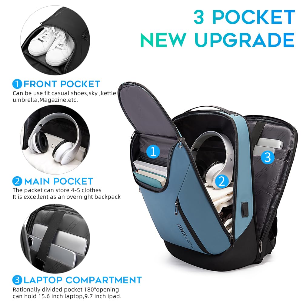 Foto 3 pulgar | Mochila Bange Business Smart Impermeable Para Portátil De 15,6 Pulgadas - Venta Internacional.