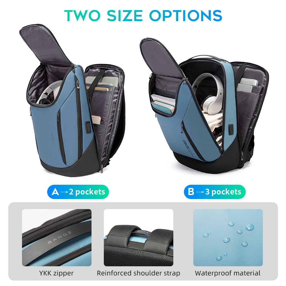 Foto 5 pulgar | Mochila Bange Business Smart Impermeable Para Portátil De 15,6 Pulgadas - Venta Internacional.