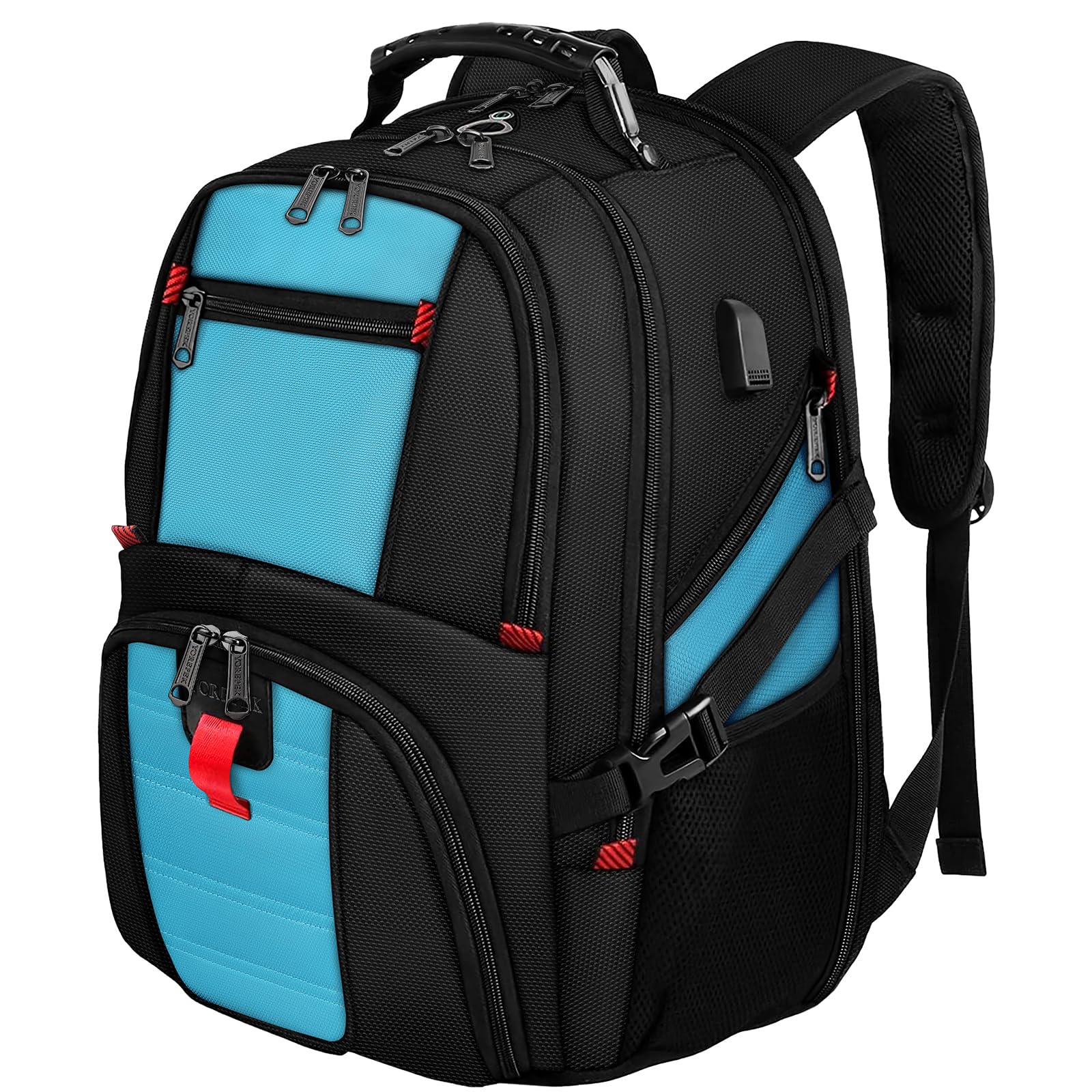 Mochila Para Portátil Yorepek 18.4 Con Puerto De Carga Usb, Azul - Venta Internacional.