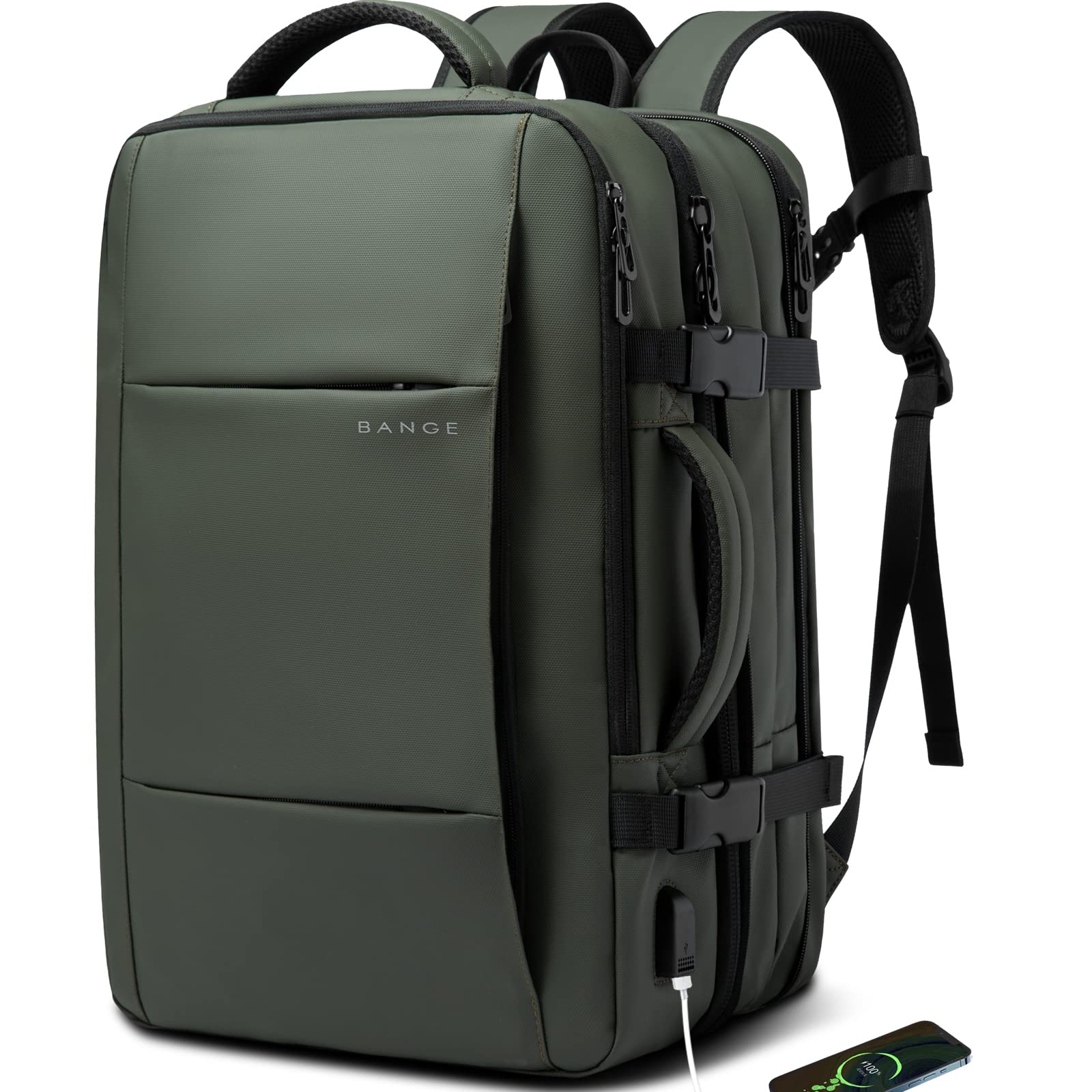 Mochila De Viaje Bange, Expandible, 35 L, Impermeable Para Hombres Y Mujeres - Venta Internacional.