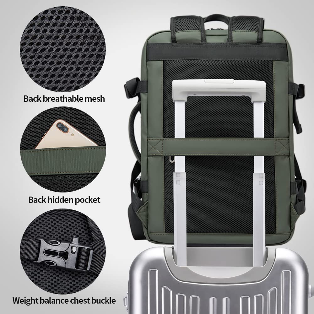 Foto 7 pulgar | Mochila De Viaje Bange, Expandible, 35 L, Impermeable Para Hombres Y Mujeres - Venta Internacional.