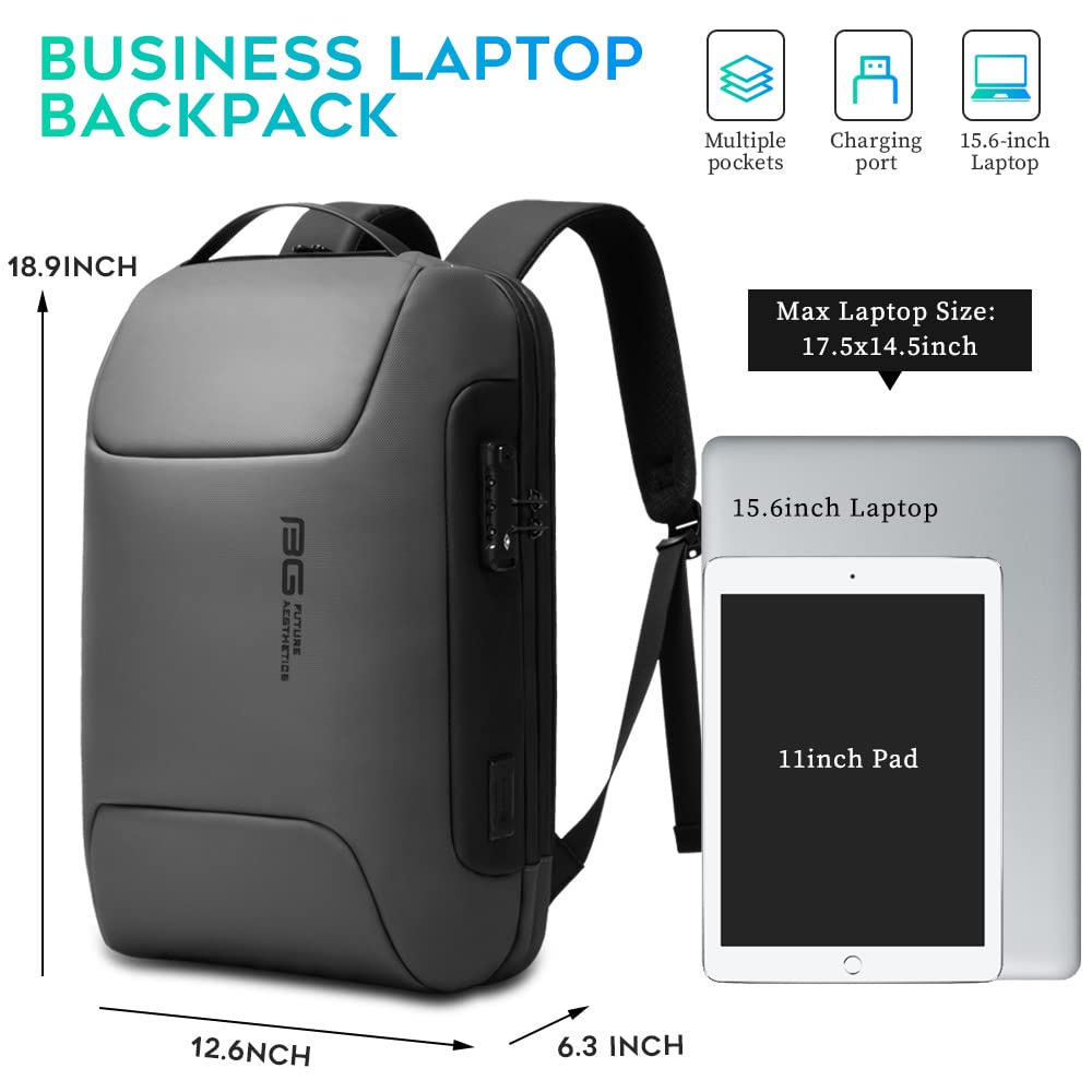 Foto 5 | Mochila Antirrobo Bange Con Puerto De Carga Usb Para Portátil De 15,6 Pulgadas - Venta Internacional.