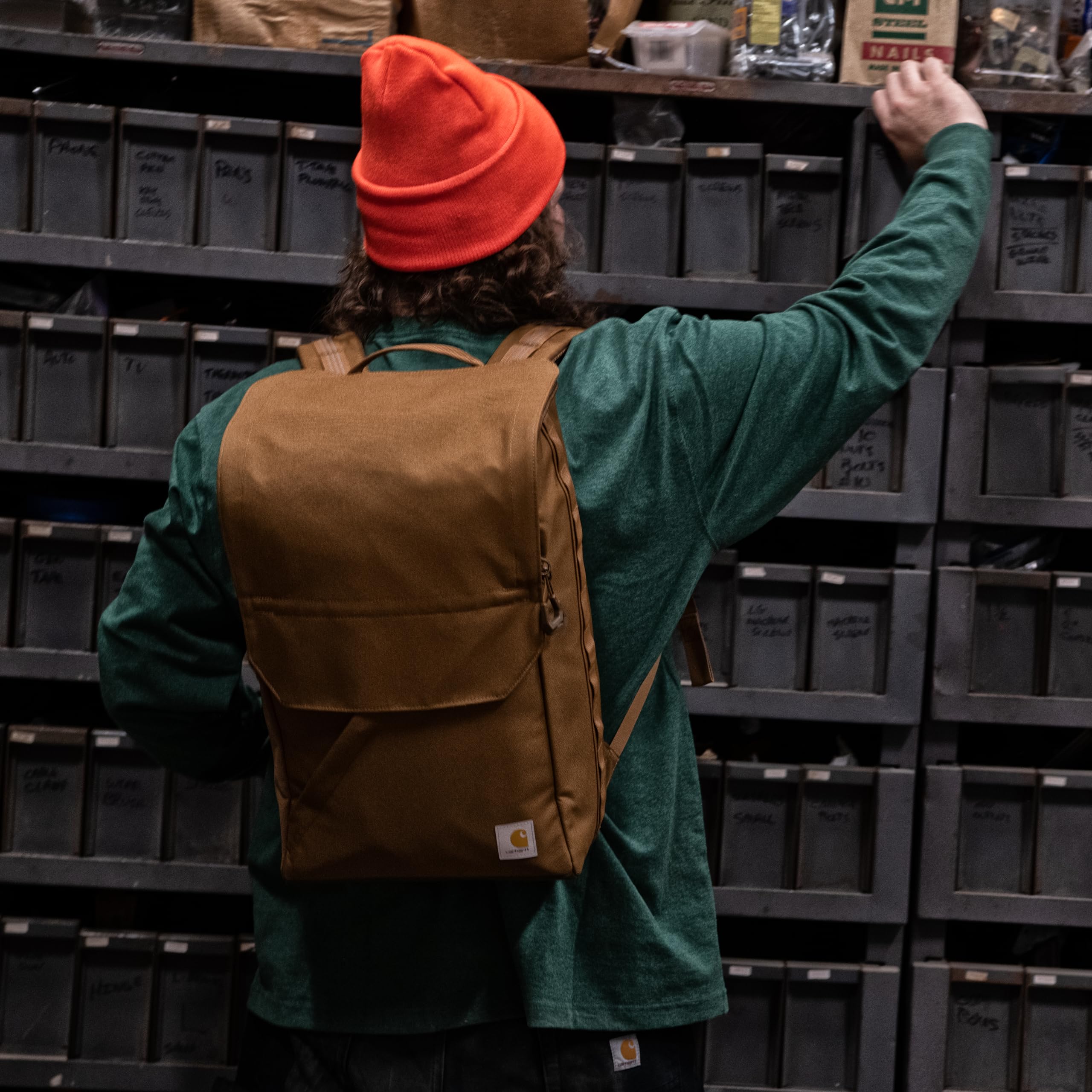 Foto 6 | Mochila Carhartt De 21 Litros Con Carga Superior Y Funda Para Portátil De 17 Pulgadas, Color Azul - Venta Internacional
