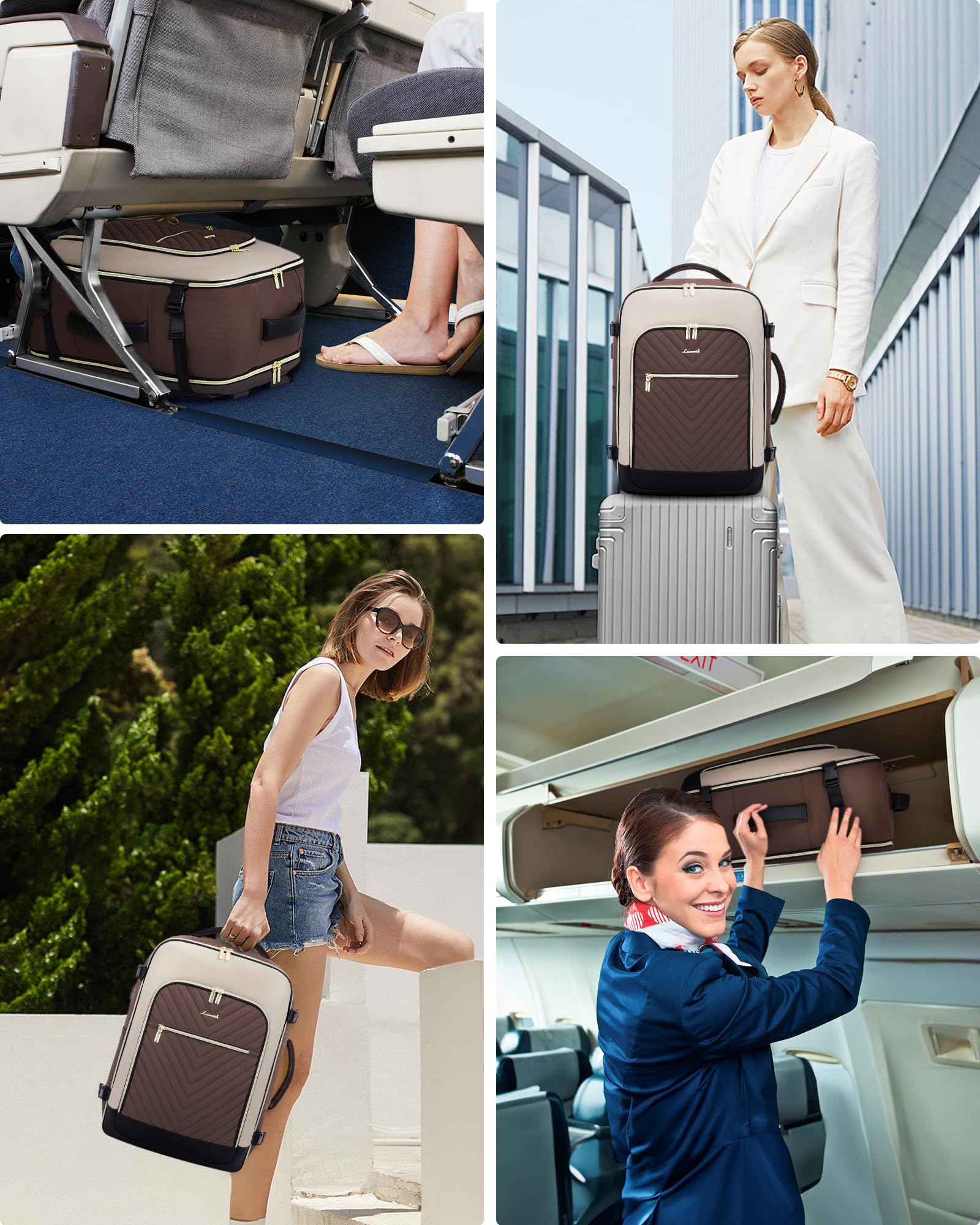 Foto 7 pulgar | Mochila Lovevook Large Travel De 40 Litros Para Mujer Con Portátil De 17 Pulgadas - Venta Internacional.