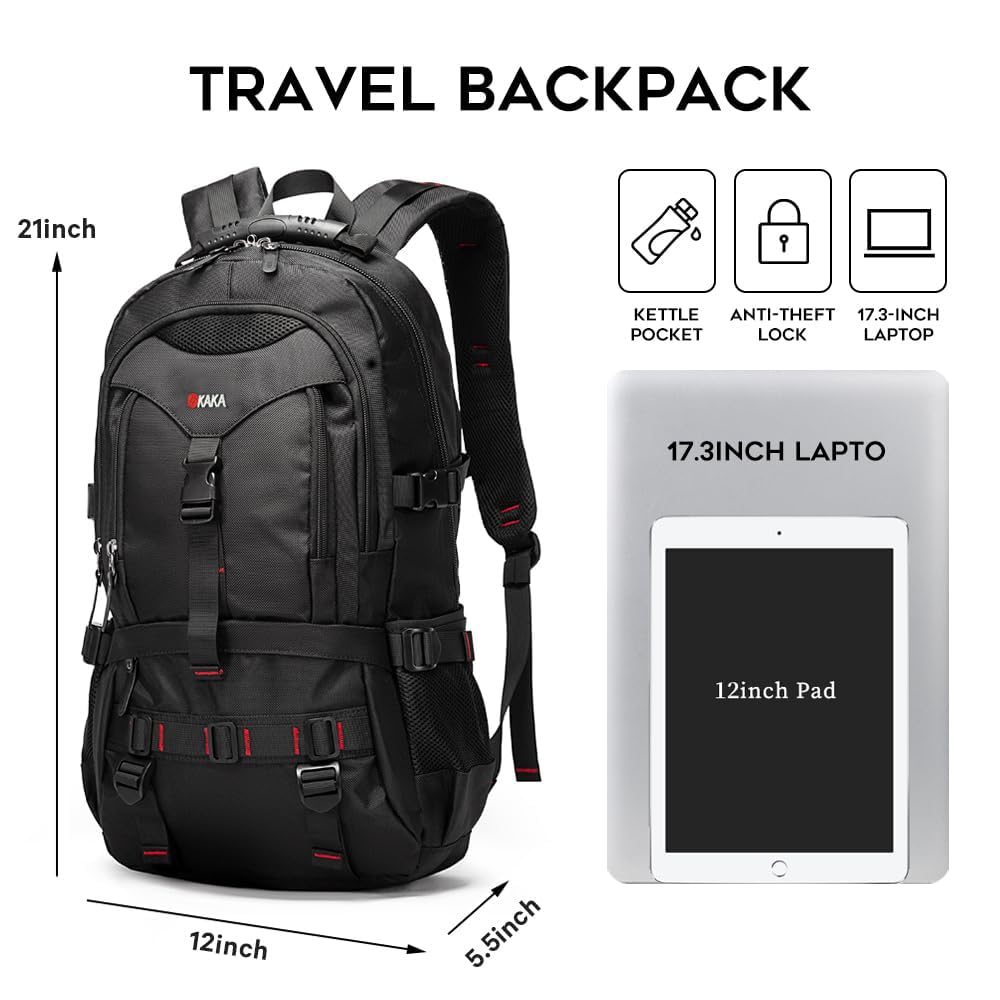 Foto 3 pulgar | Mochila Kaka Fight Aprobada Para Viajes Con Portátil Comp De 17,3'' - Venta Internacional.