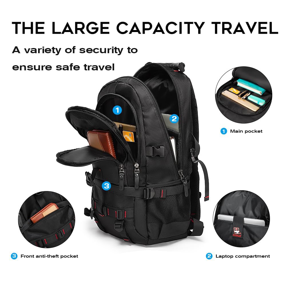 Foto 4 pulgar | Mochila Kaka Fight Aprobada Para Viajes Con Portátil Comp De 17,3'' - Venta Internacional.