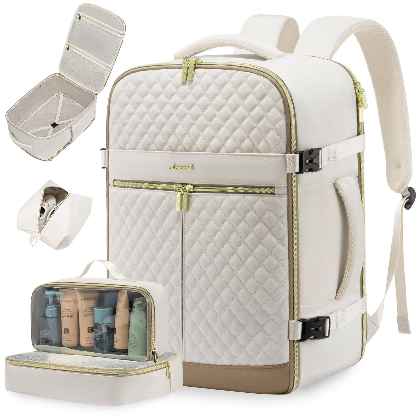 Mochila De Viaje Lovevook Carry On De 40 Litros Para Mujer Con Portátil De 17 Pulgadas - Venta Internacional.