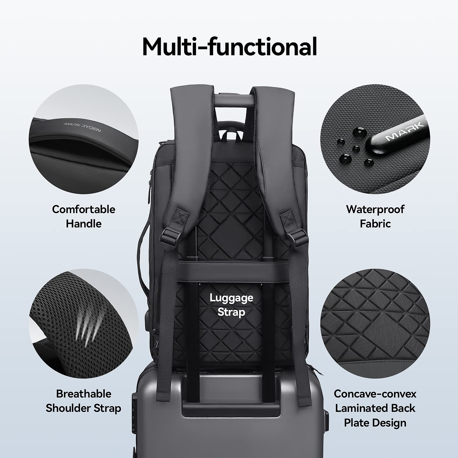 Foto 6 pulgar | Mochila Mark Ryden Slim Para Hombre Portátil De 15.6 Pulgadas A Prueba De Agua - Venta Internacional.
