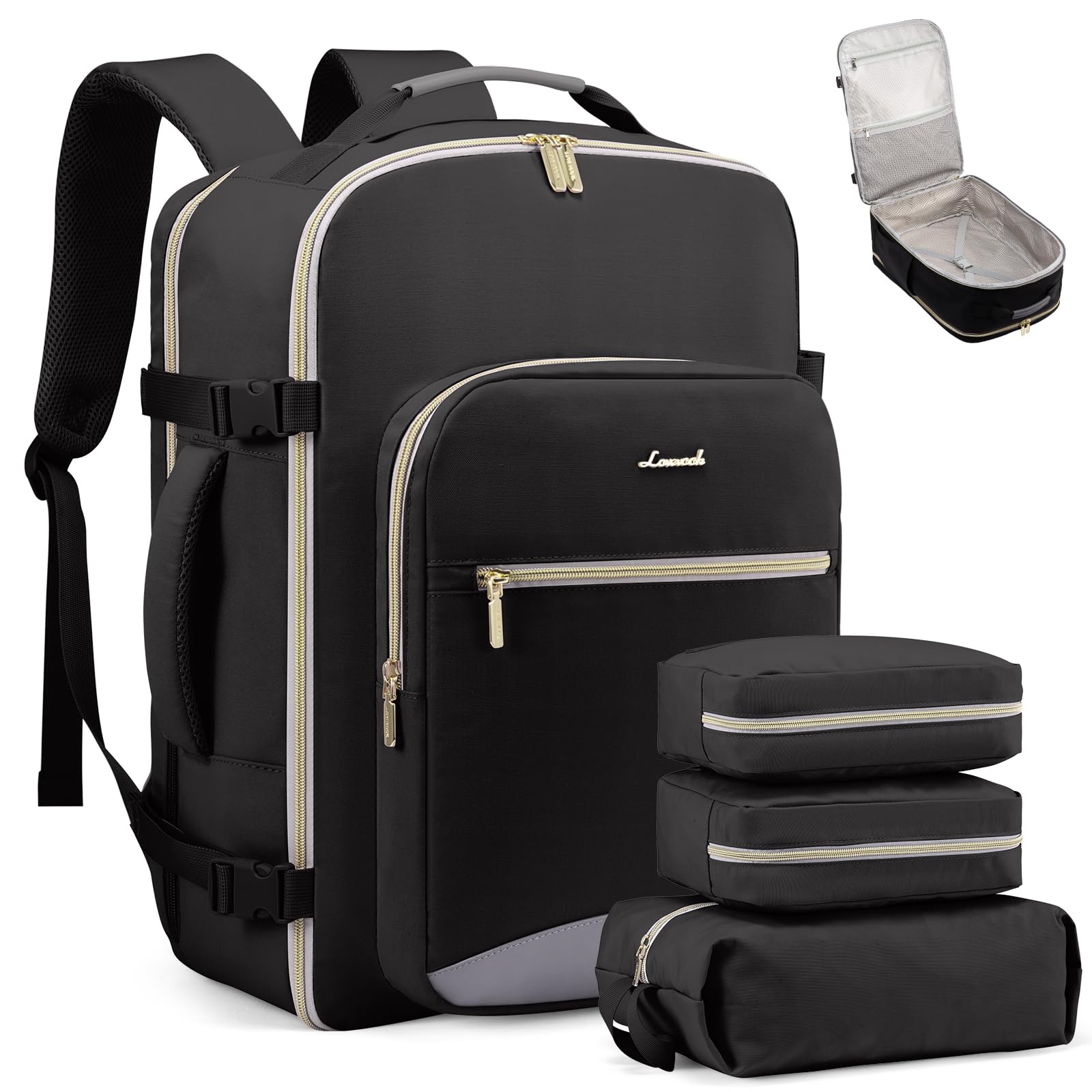 Foto 1 | Mochila De Viaje Lovevook Carry On Para Portátil De 17 Pulgadas A Prueba De Agua De 40 Litros - Venta Internacional.
